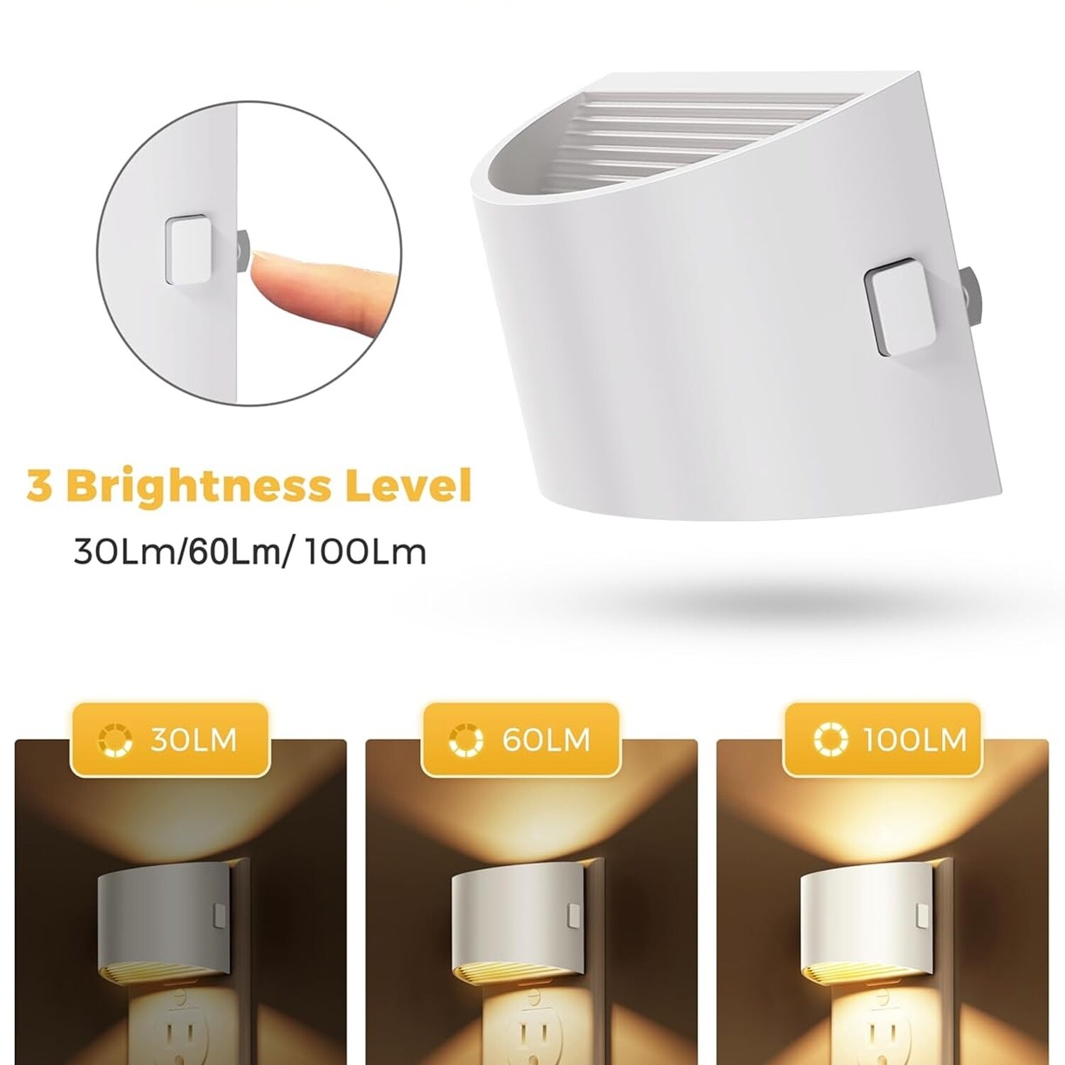DORESshop LSC-GY10702WHUS-2 Night-Lights - View #5