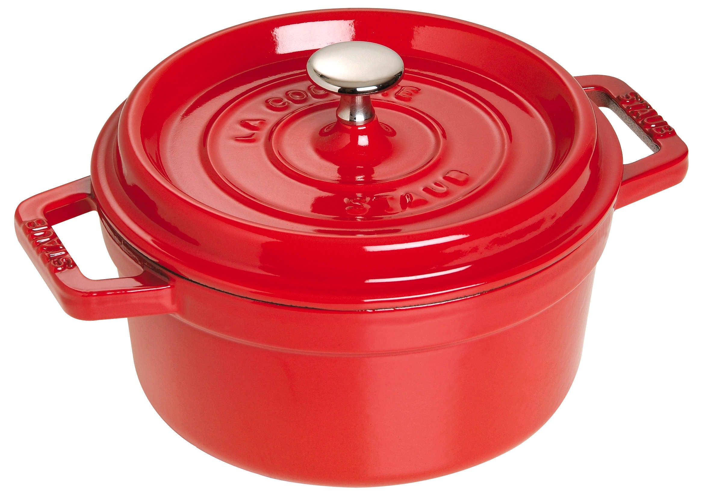 STAUB Cast Iron Tomato Cocotte Dutch Oven 3quart Made in France