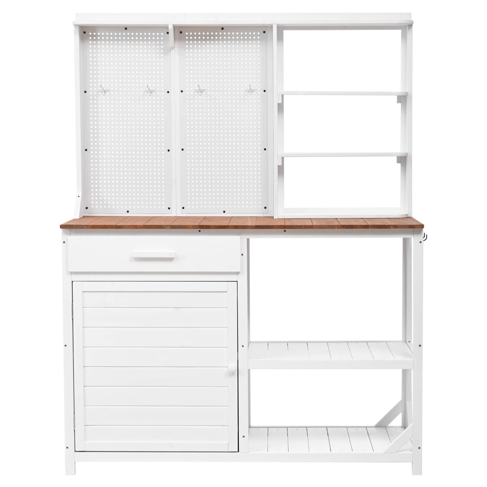 Bybafun YA0100403 50.2-in x 65.7-in x 19.7-in White Potting Bench