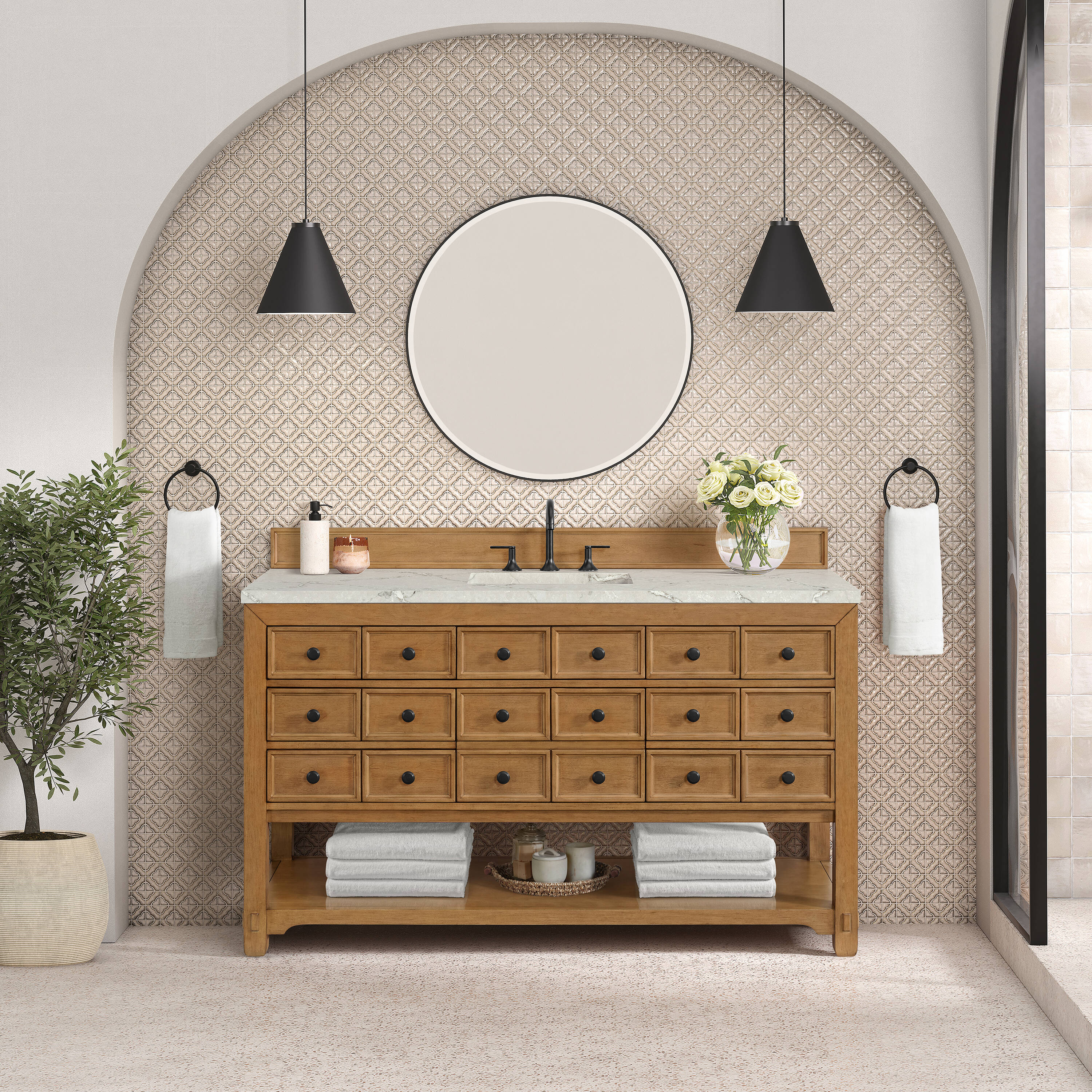 James Martin Vanities 505-V60S-AMB-3VSL Bath-Vanity-Combo - View #2
