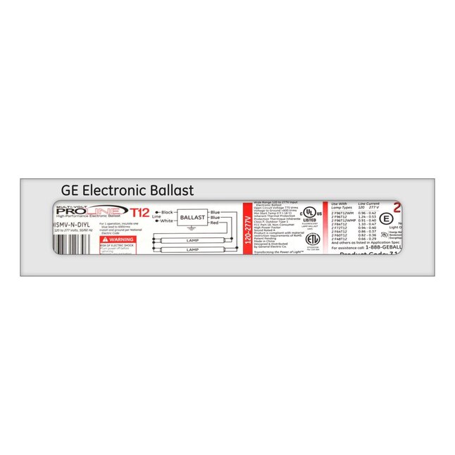 Ge 2 Bulb Commercial Electronic, Ge T12 Ballast Wiring Diagram Pdf