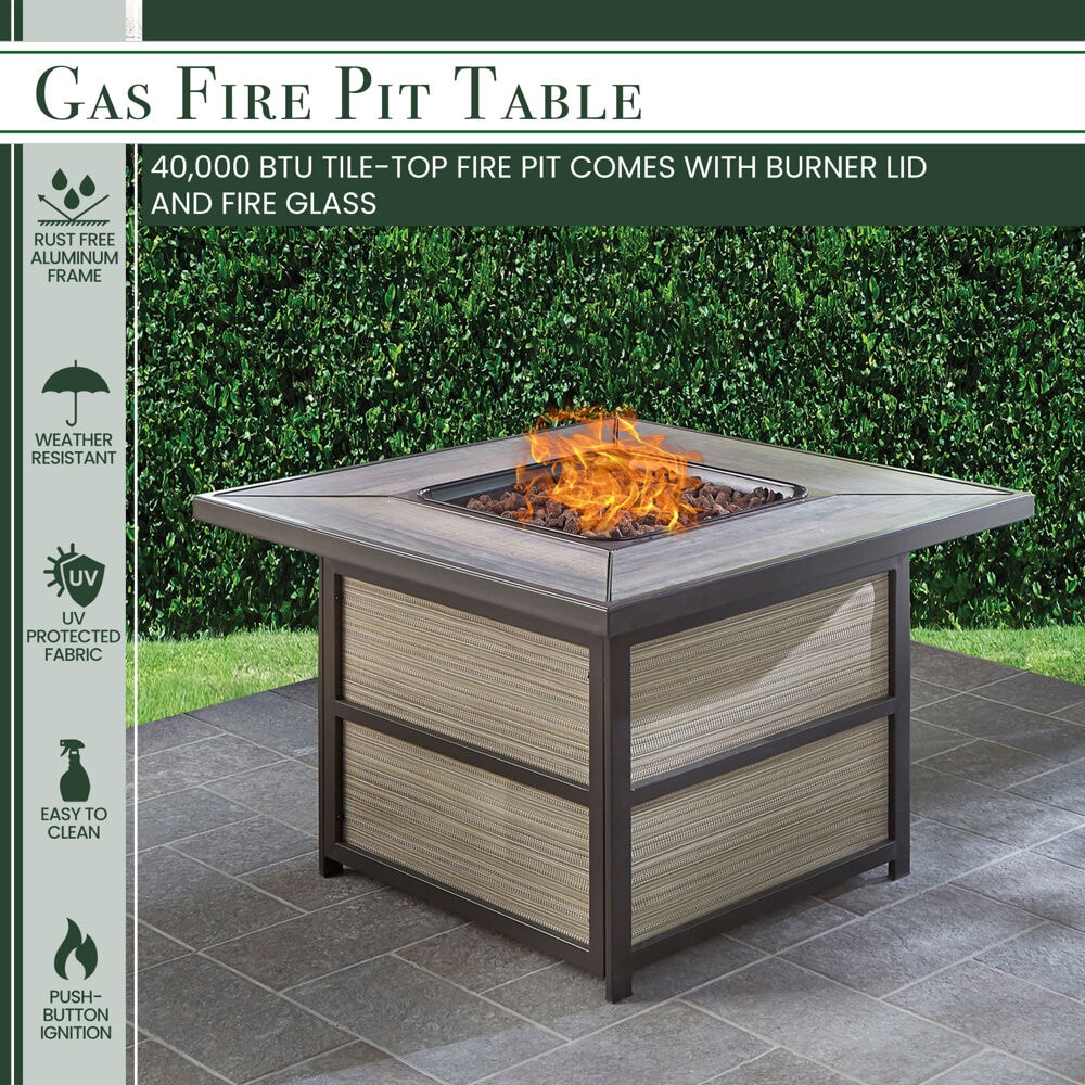 Hanover TRAD5PCSQSW4FP-RED Patio-Conversation-Sets - View #7