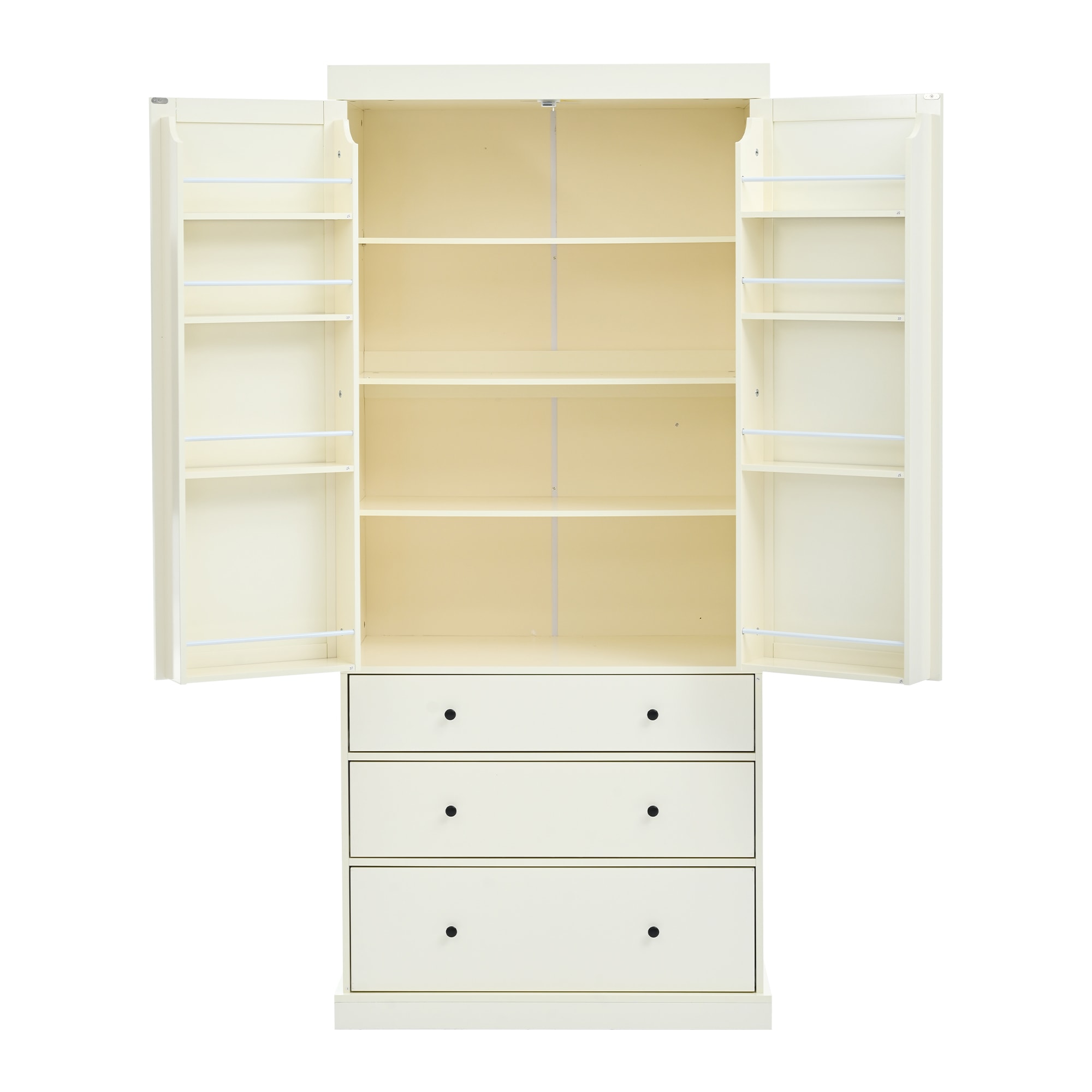 SINOFURN SYA020272BG Rustic Cream MDF Pantry