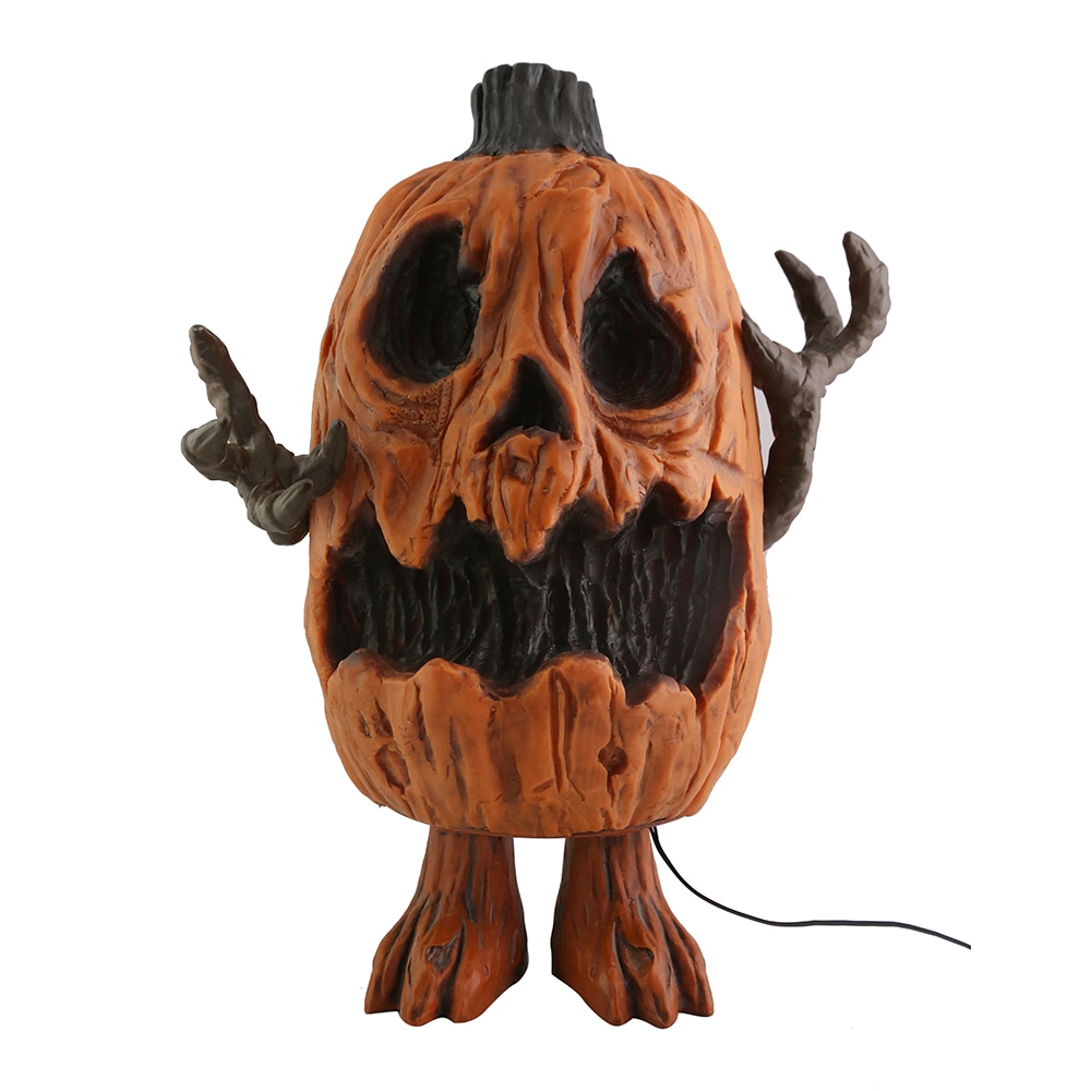 Haunted Living 553093 1.12-ft Tabletop Talking Lighted Jack-o-lantern Animatronic
