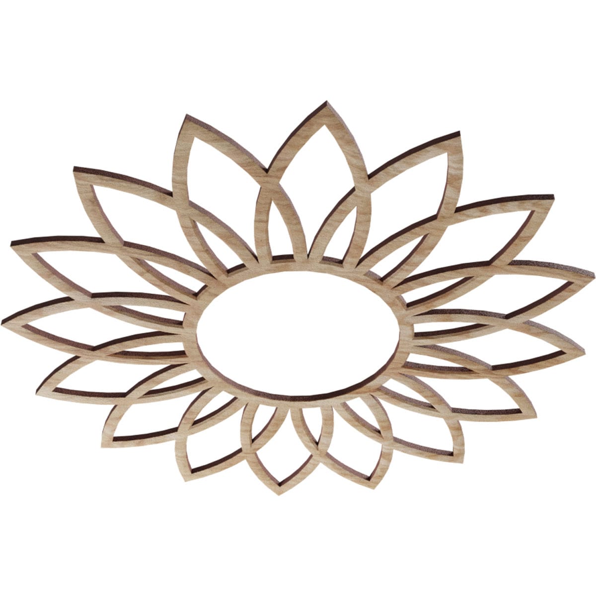 Ekena Millwork CMWP18X18X0250DARO Ceiling-Medallions - View #2