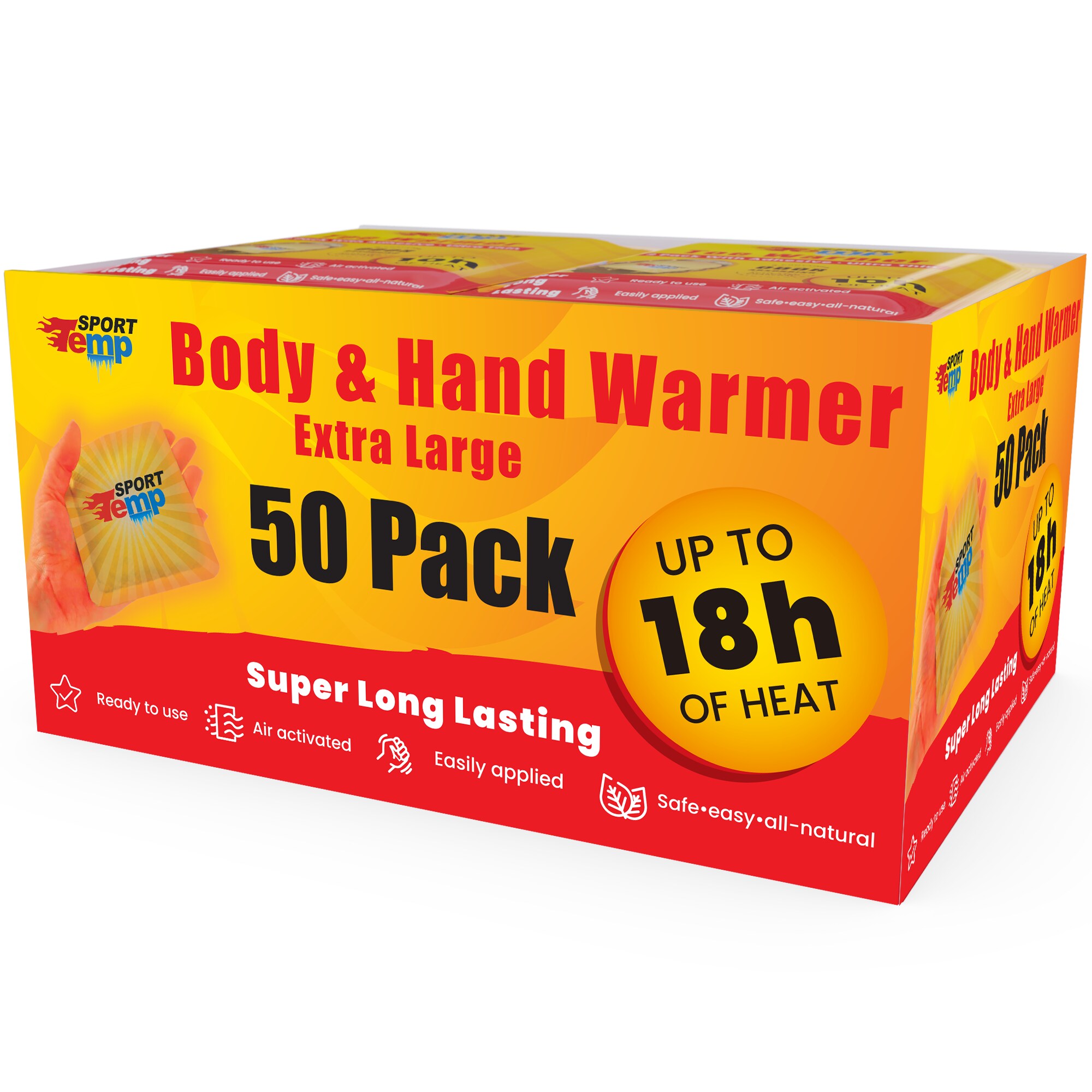Sport Temp HANDW-18H-50PK 50 -Pack Hand warmer