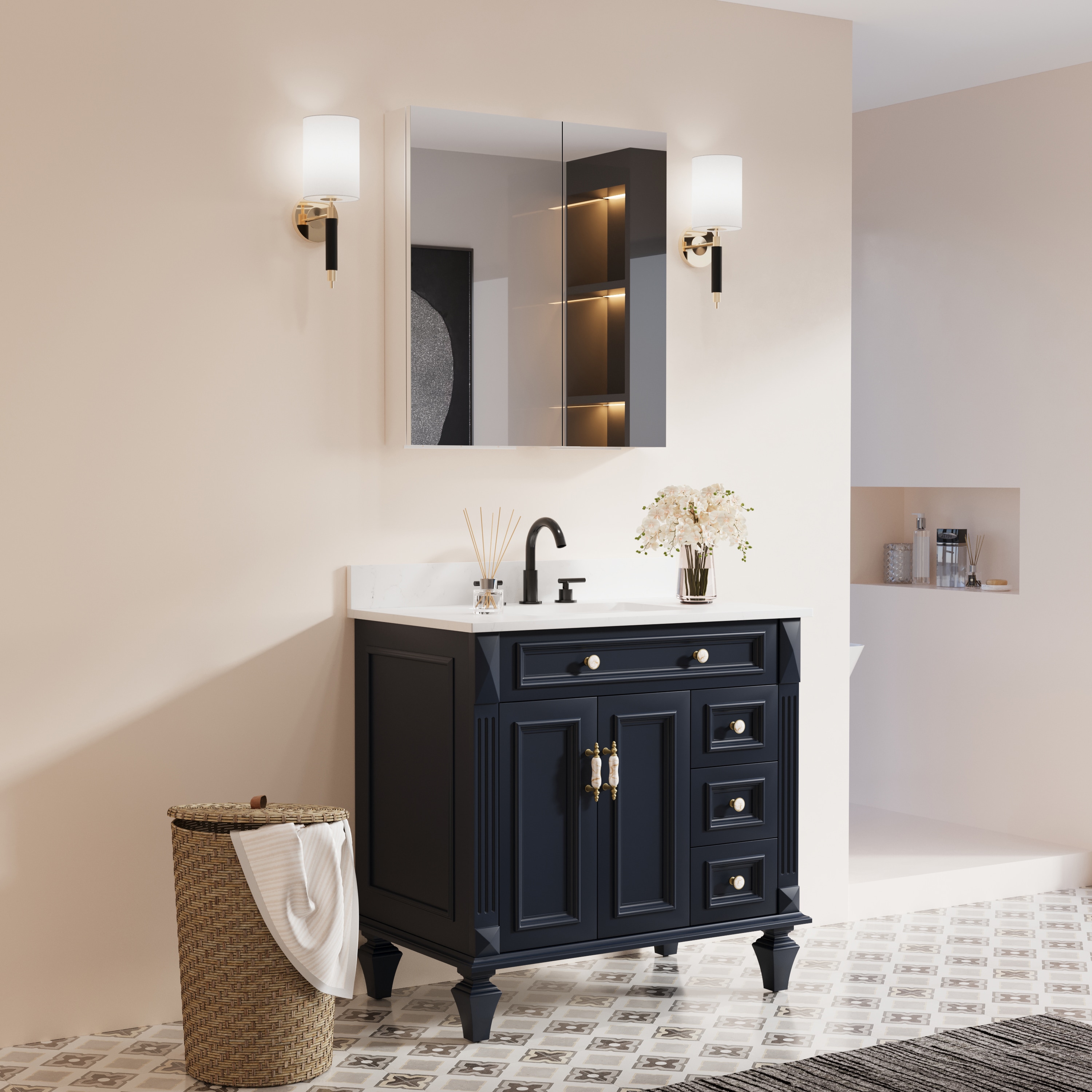 Forclover WBSG-127892 Bathroom-Medicine-Cabinets - View #9