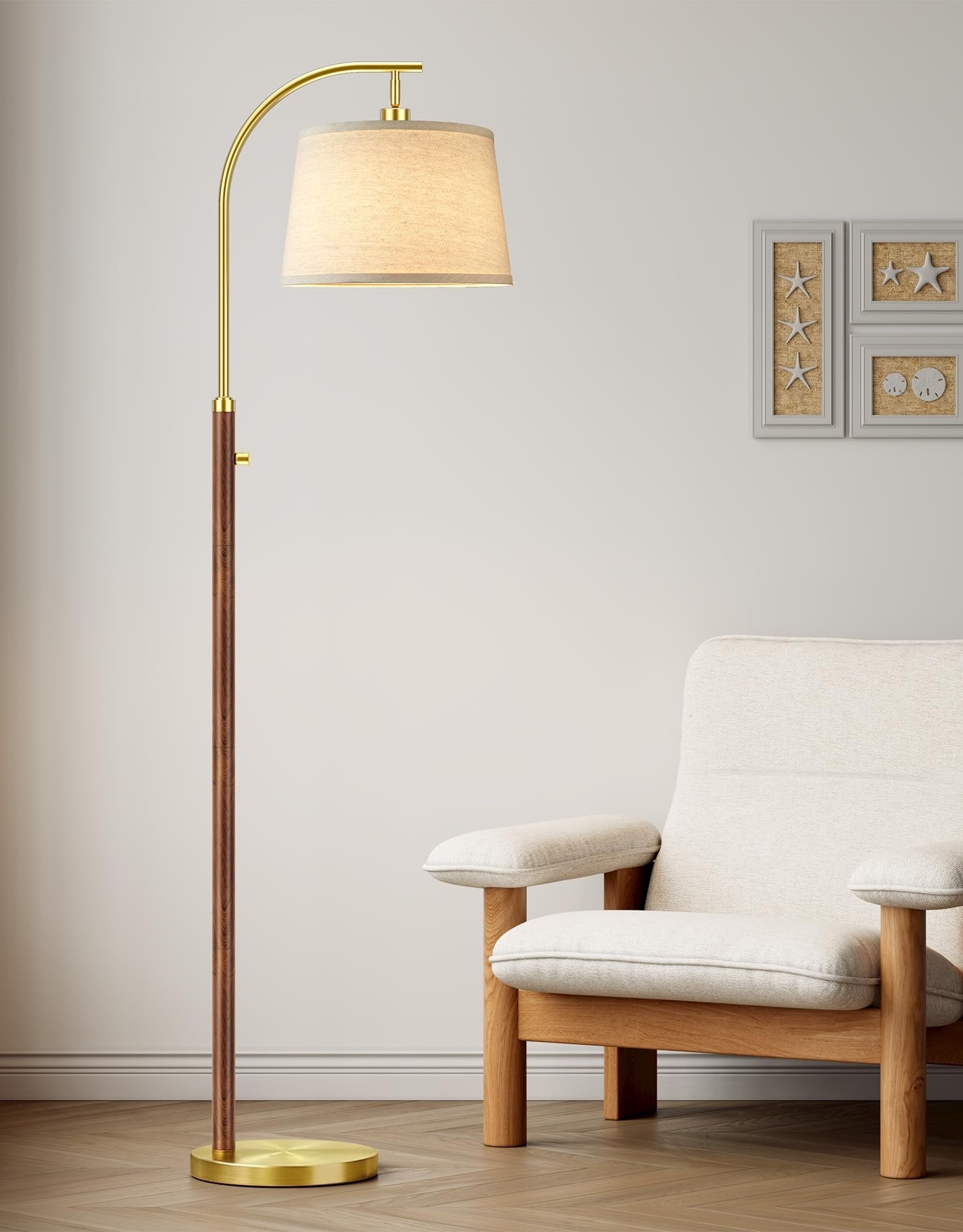 Lukvuzo Solar Outdoor Floor Lamp with Waterproof LED Edison Bulb