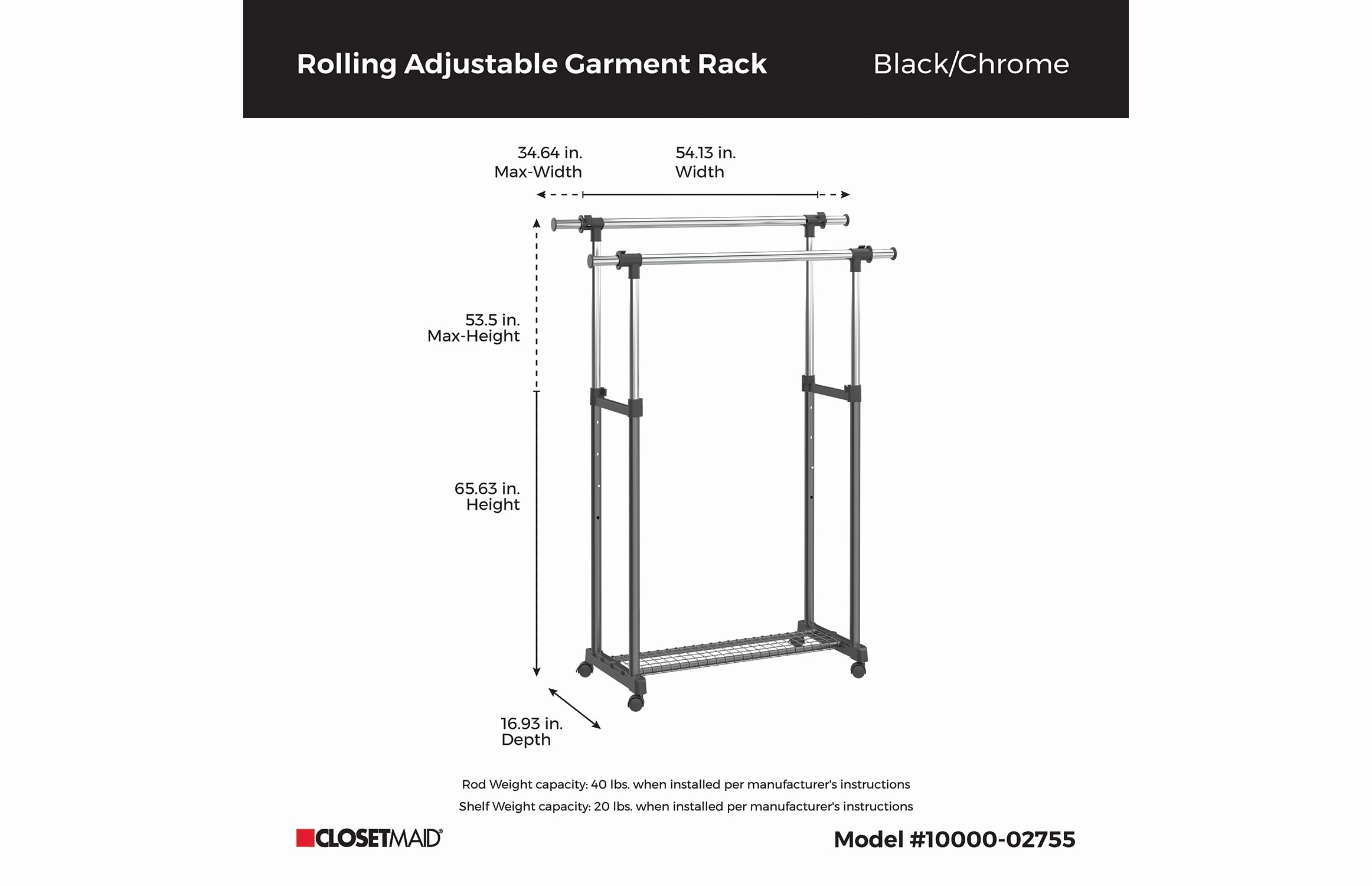 ClosetMaid 10000-02755 Garment-Racks - View #10