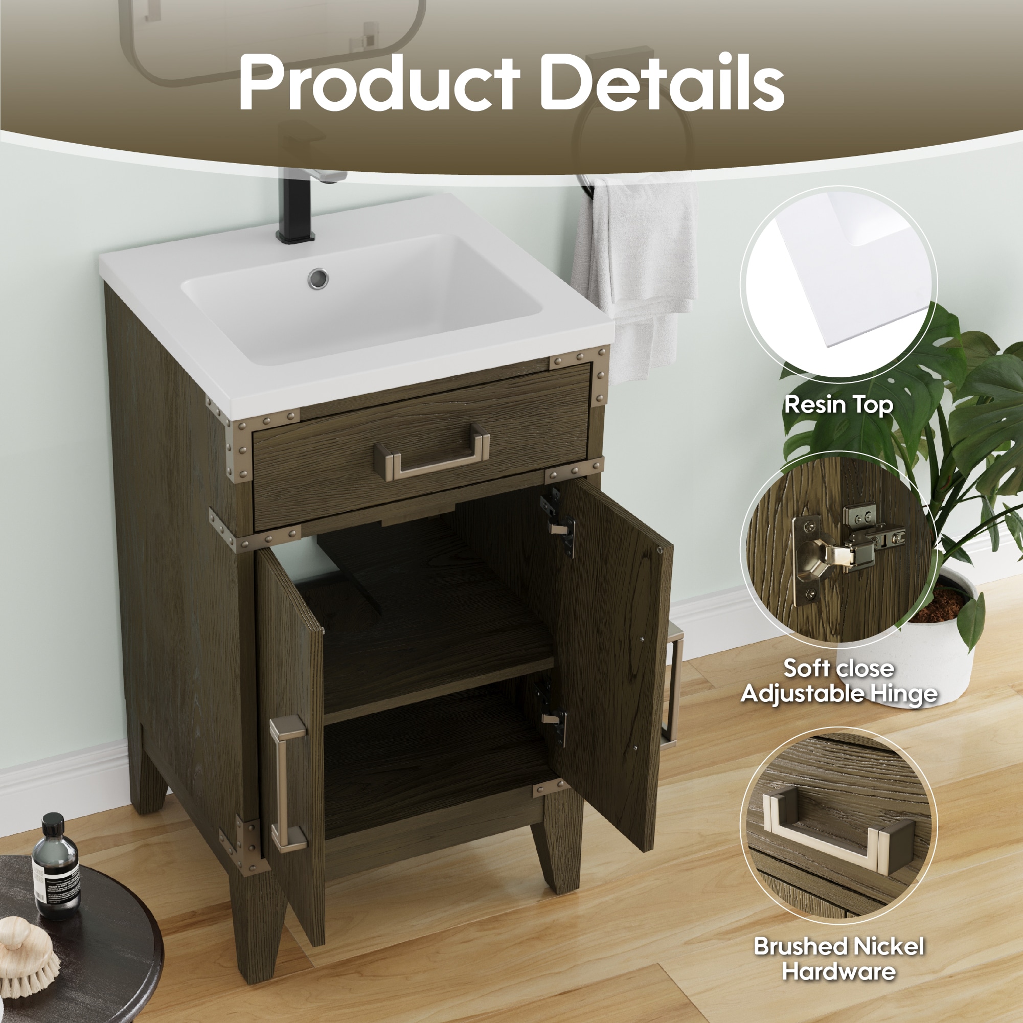 WELLFOR GLEM-52550 Bath-Vanity-Combo - View #3