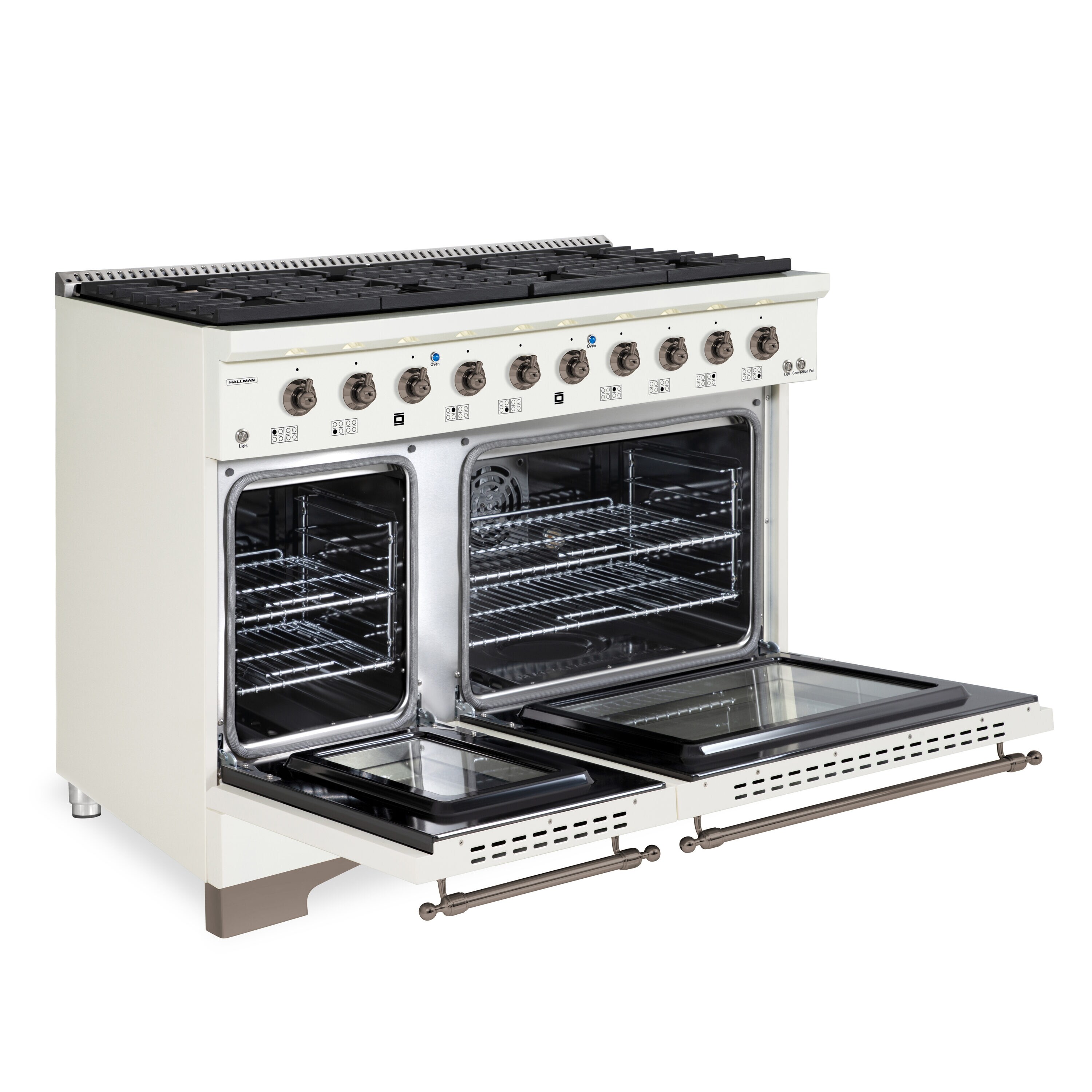 Hallman HCLRG48BZAW Double-Oven-Gas-Ranges - View #4