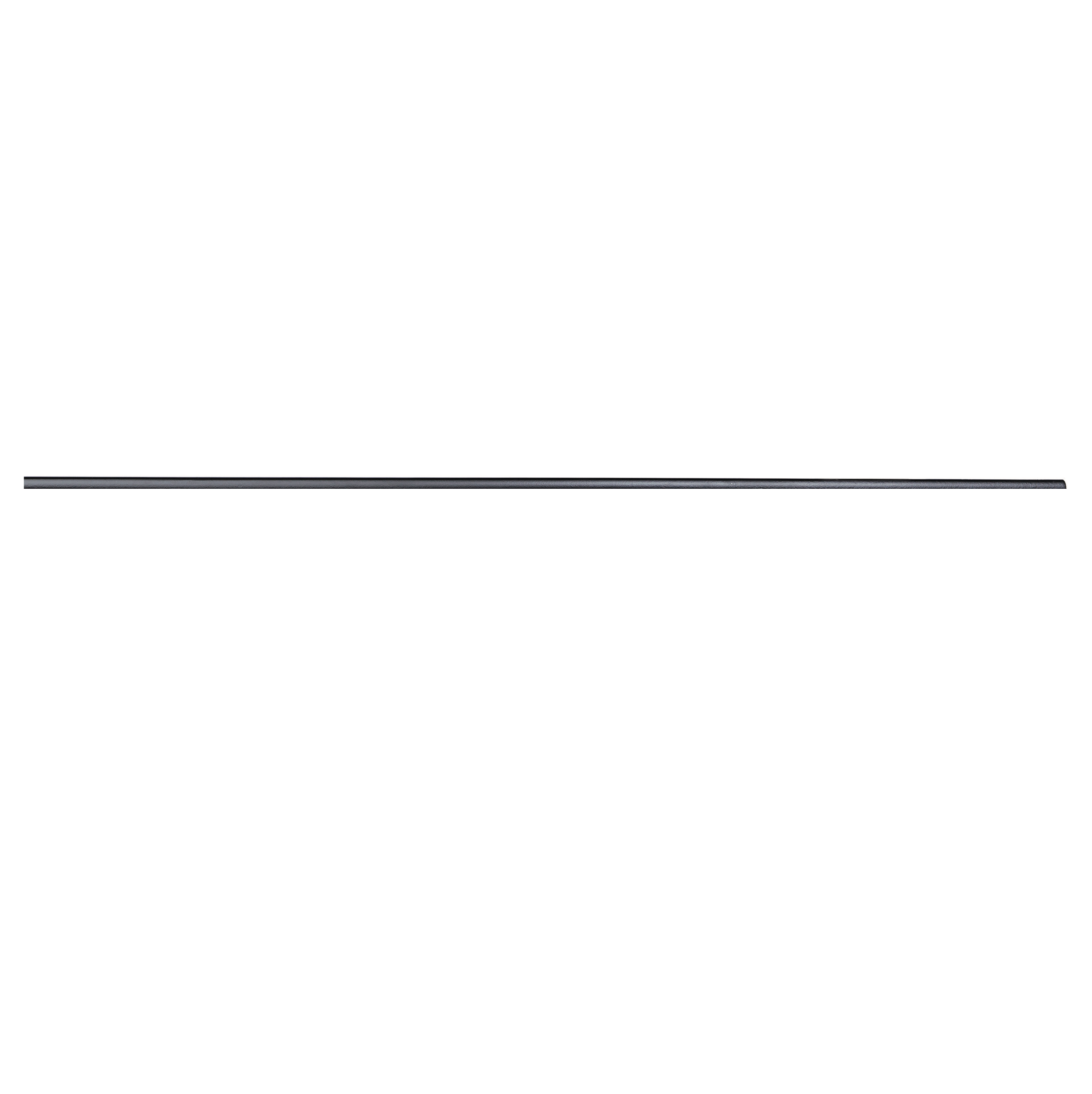 Atlas Stair Parts HB121960SB 96-in x 0.625-in Plain Satin Black Wrought Iron Stair Baluster