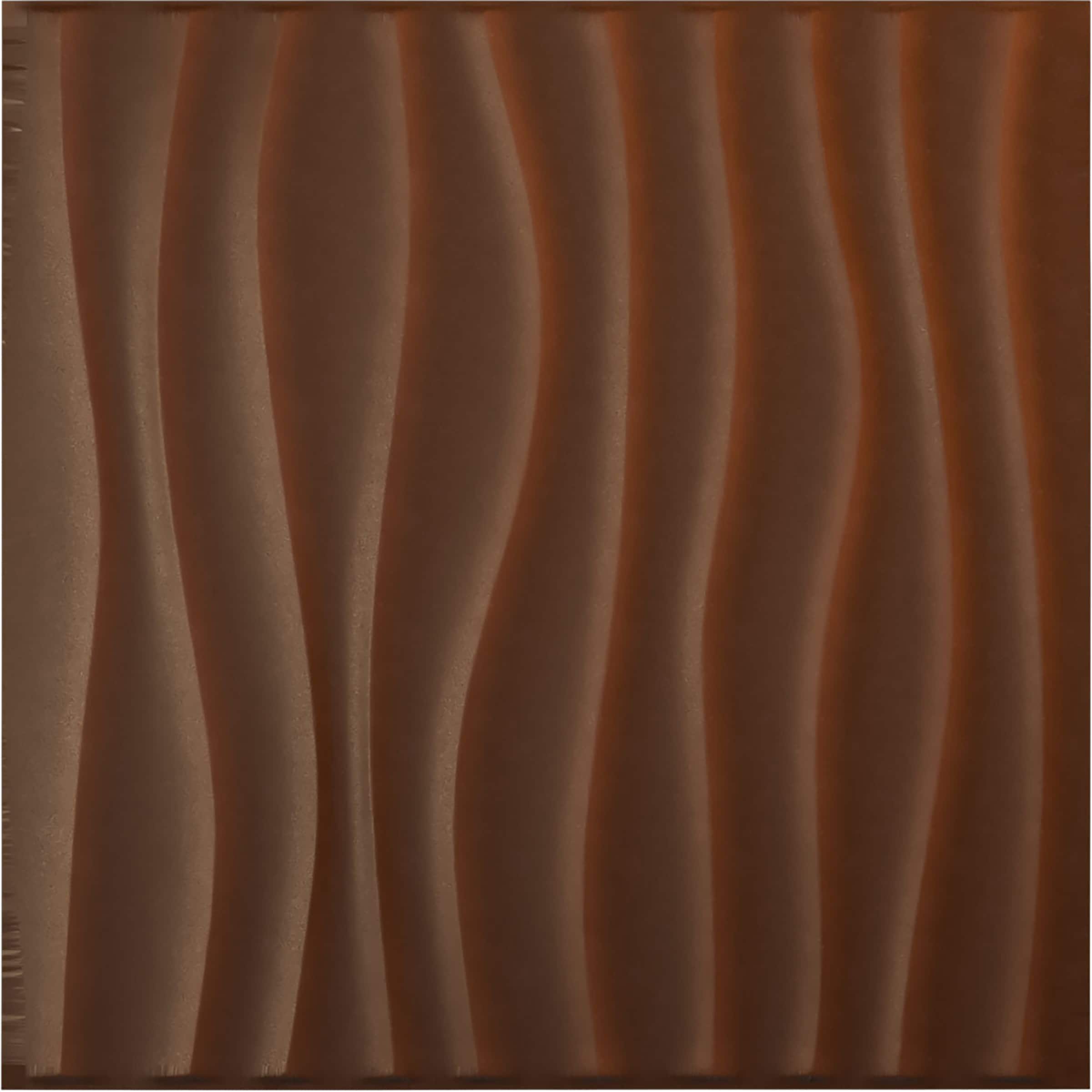 Ekena Millwork WP20X20SODRU-CASE-12 19-5/8-in x 19-5/8-in Embossed Paintable/Stainable Red PVC Wall Panel ( 12 -Pack, Covers 32.04-sq ft )