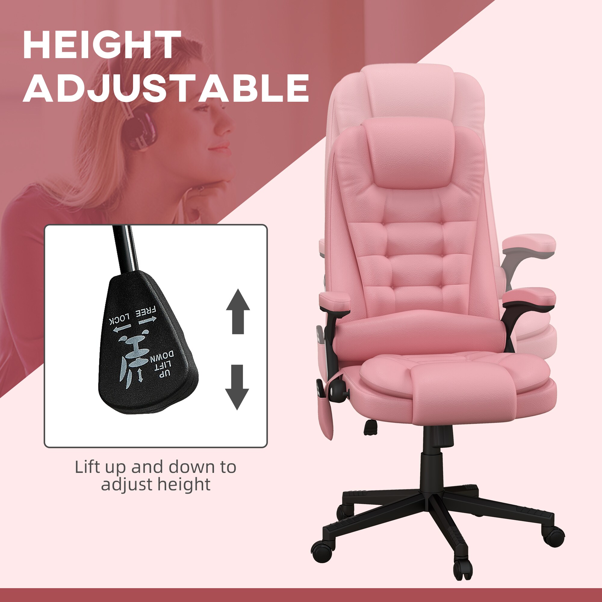 HomCom 921-284V80PK Office-Chairs - View #7