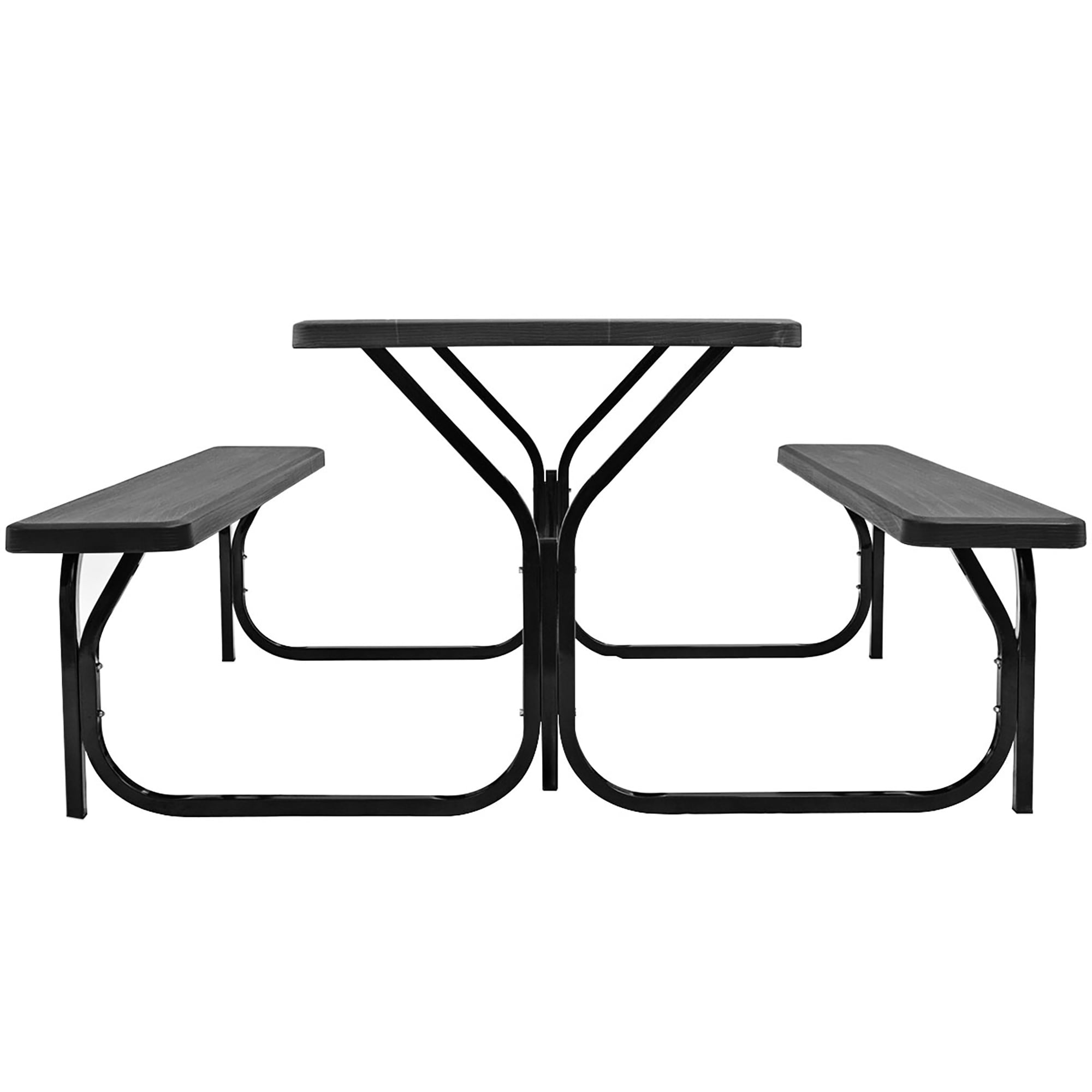Costway OP3499BK Rectangle Outdoor Dining Table 54-in W x 59-in L