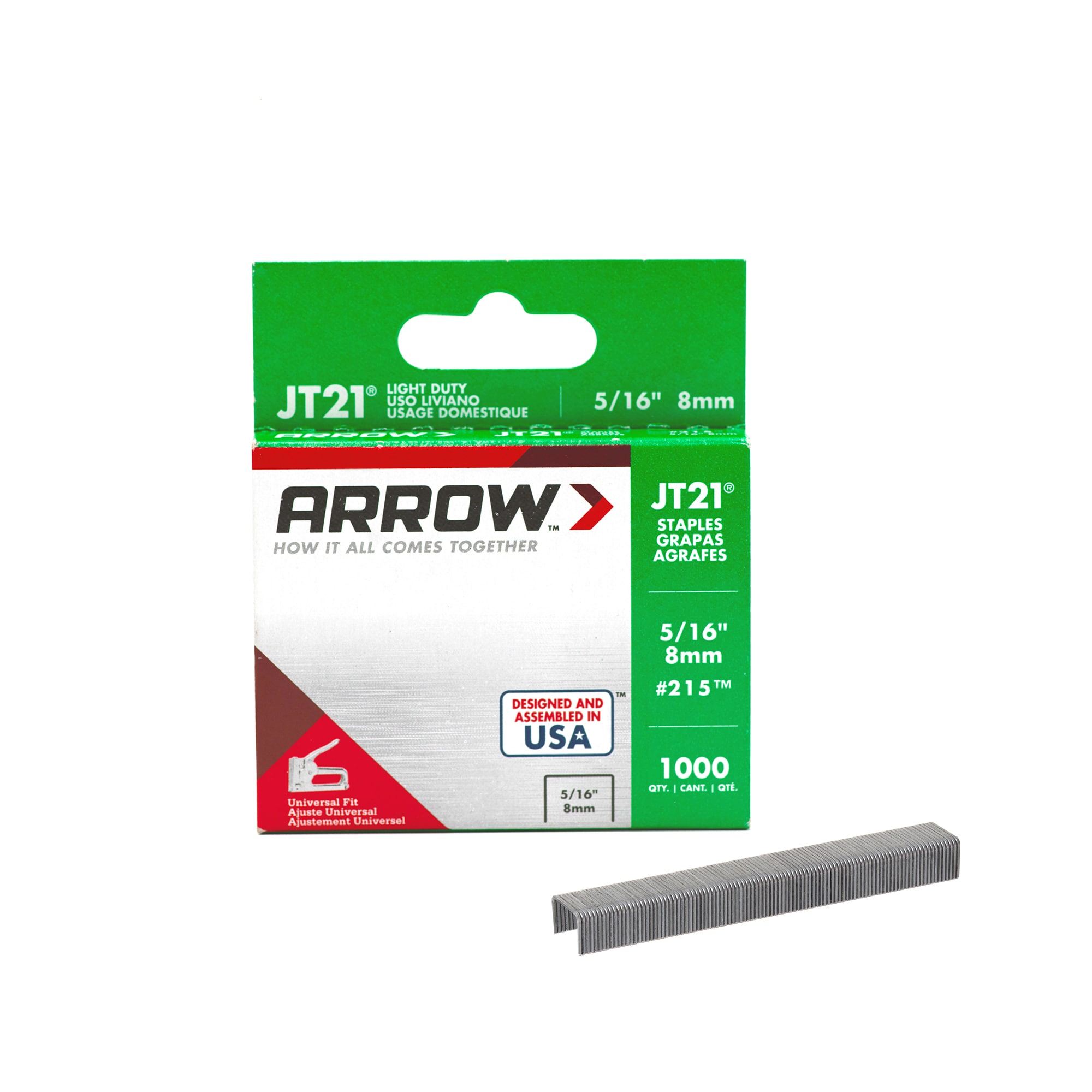 Arrow 21512SP 5/16-in Leg x 7/16-in 22.5 -Gauge Standard staples 1000 -Per Box