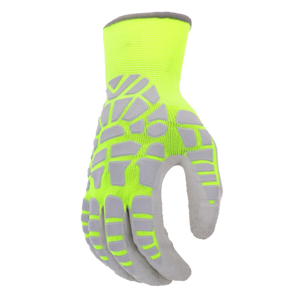 Yellow/White/Blue JVL Unisex All-Purpose Hand Protection Gloves Leather 