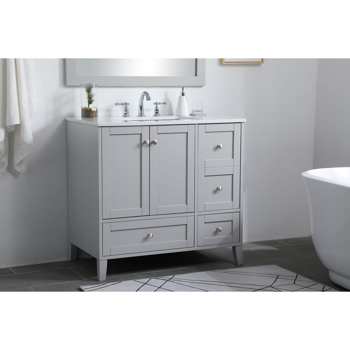 Simply Living Home SLVF54036GR Bath-Vanity-Combo - View #3