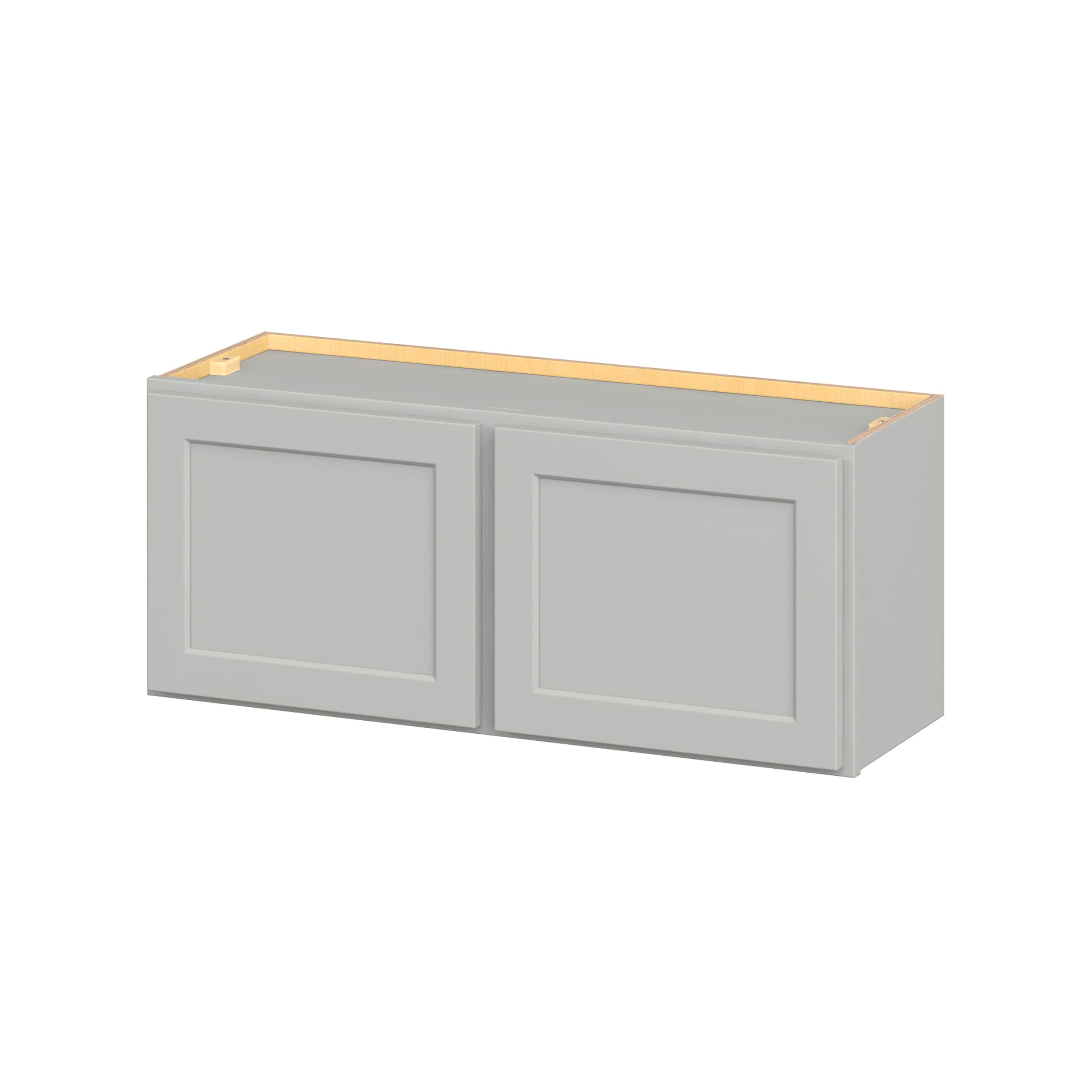 Hugo&Borg W3615-JA PRO Jasper 36-in W x 15-in H x 12-in D Whisper Gray Wall Ready to assemble Plywood Cabinet (Flat Panel Shaker)