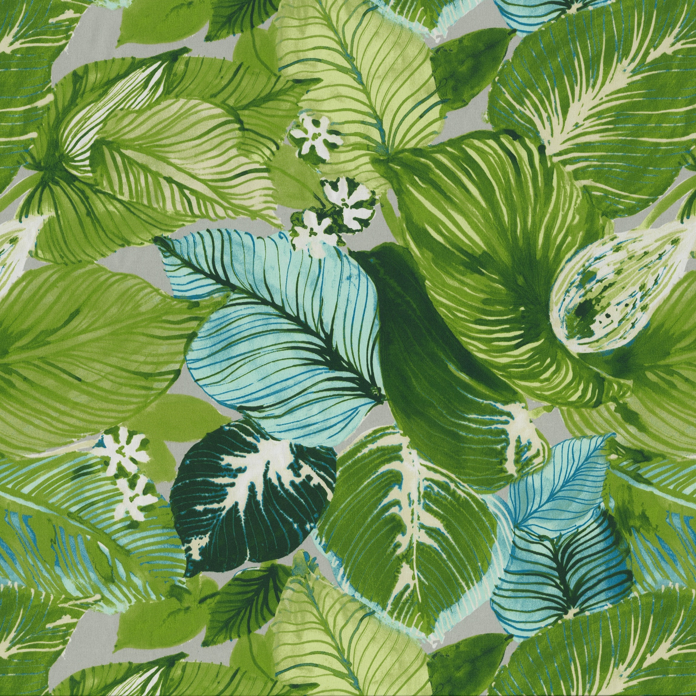 Lush Leaf Jungle Green Tufted Wicker Chair Cushions, Set of 2