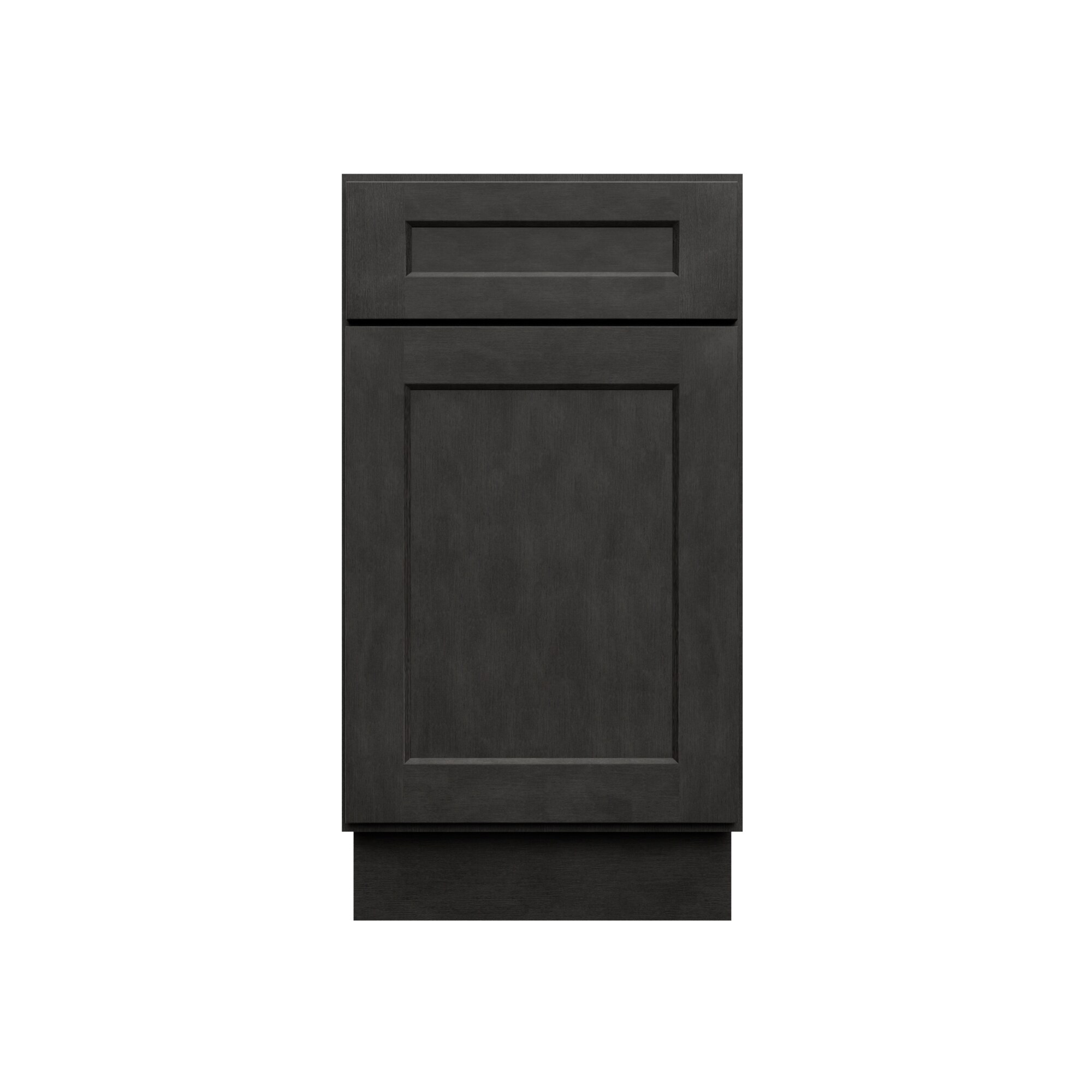 HomLux 18-in W x 34.5-in H x 24-in D Shaker Charcoal Painted Base Ready to Assemble (RTA) Plywood Cabinet Recessed Panel Shaker