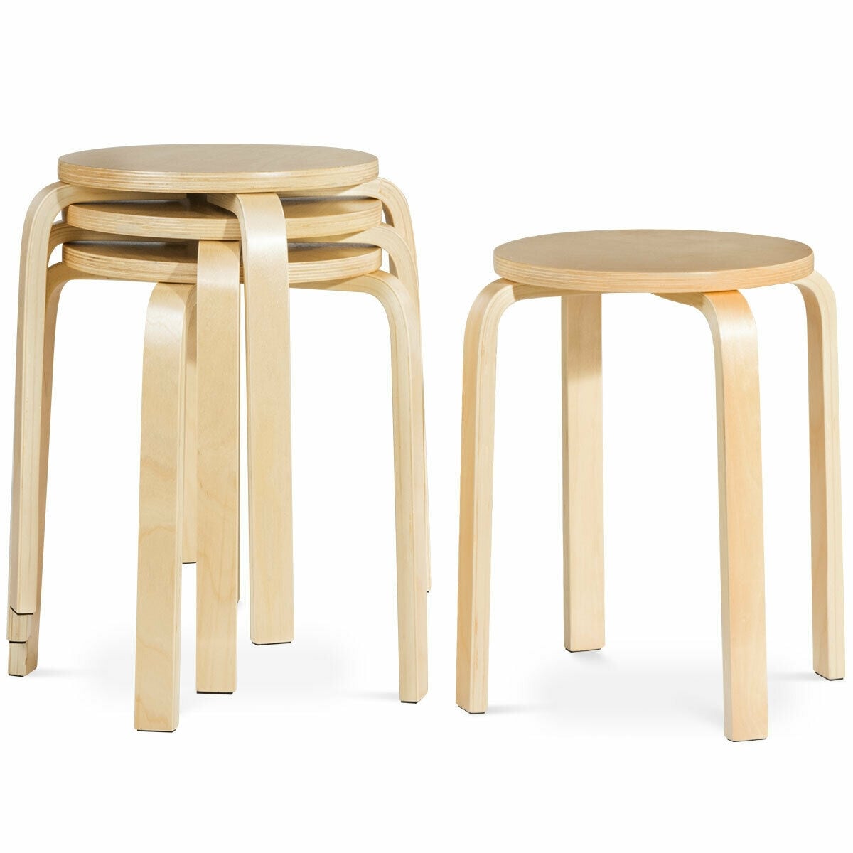 WELLFOR HW-HWY2-60668NA Cy Dining Chair Modern Natural Accent Chair