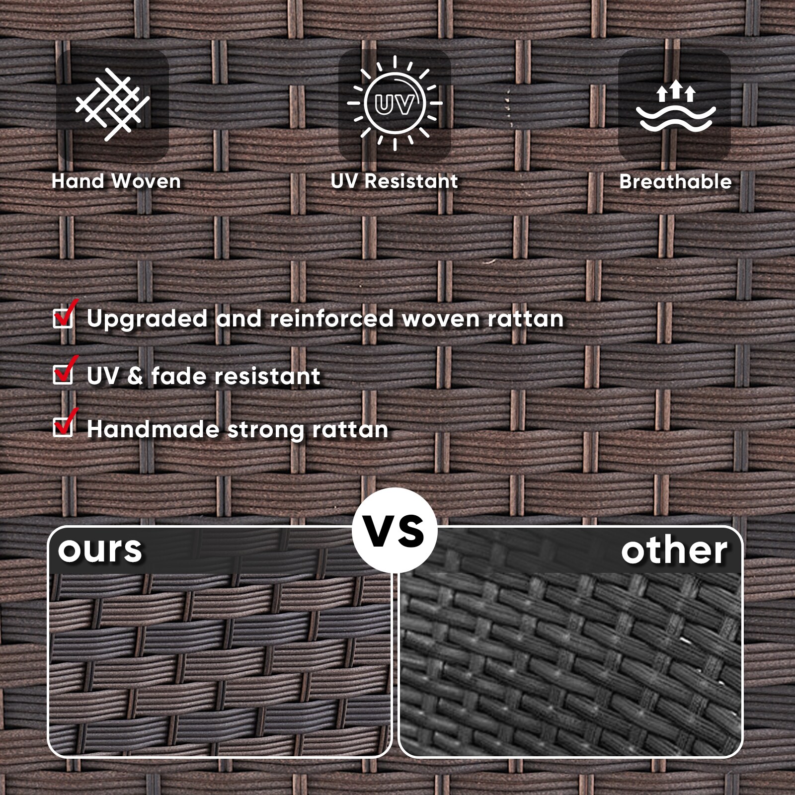 Jeehope PATZB1111001BR-1 Patio-Conversation-Sets - View #7