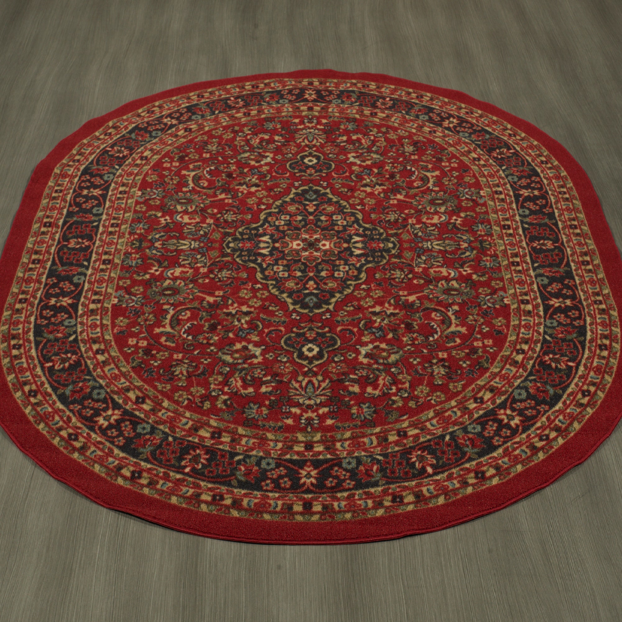 Ottomanson Ottohome Persian Heriz Oriental Design Runner Rug with Non-Skid