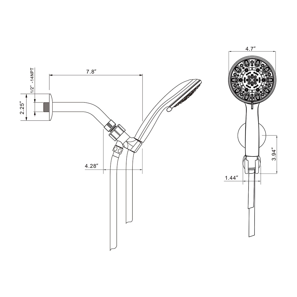 KICHAE KSLF17002-B Fixed-Showerhead - View #4