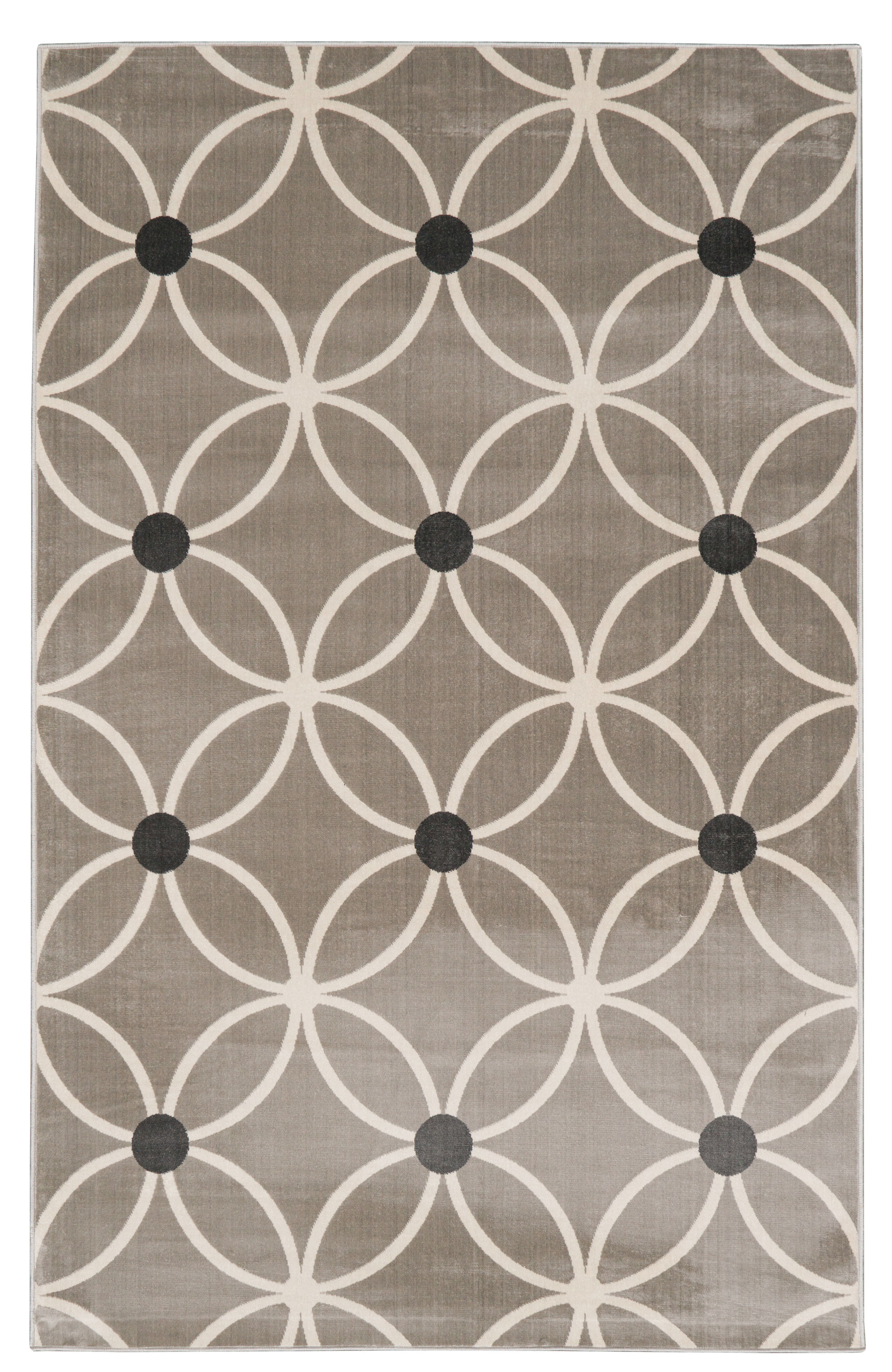 Linon RUGVT8558 5 X 8 (ft) Gray/Ivory Indoor Area Rug