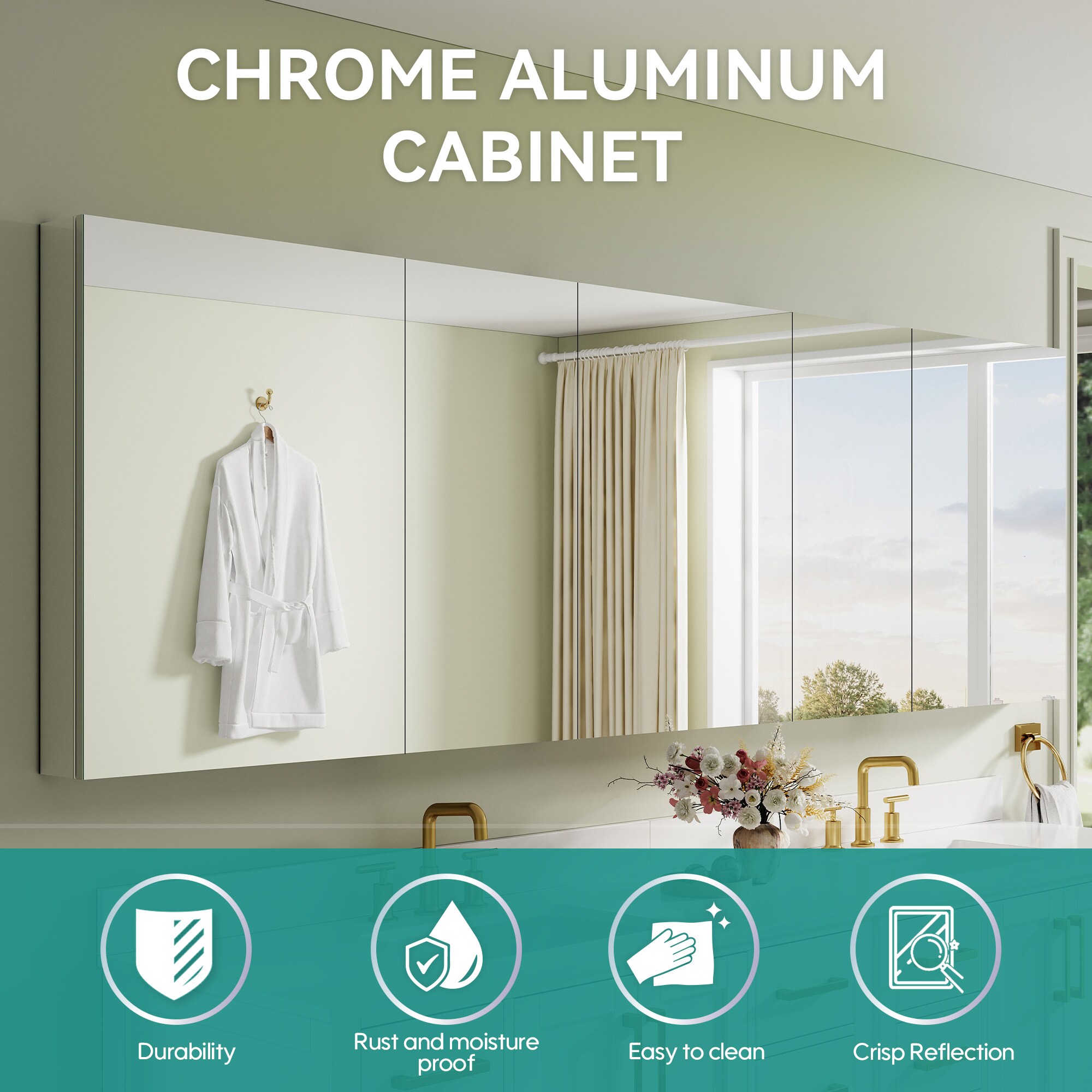 CALVON RCRS4-4830L-MC Bathroom-Medicine-Cabinets - View #12
