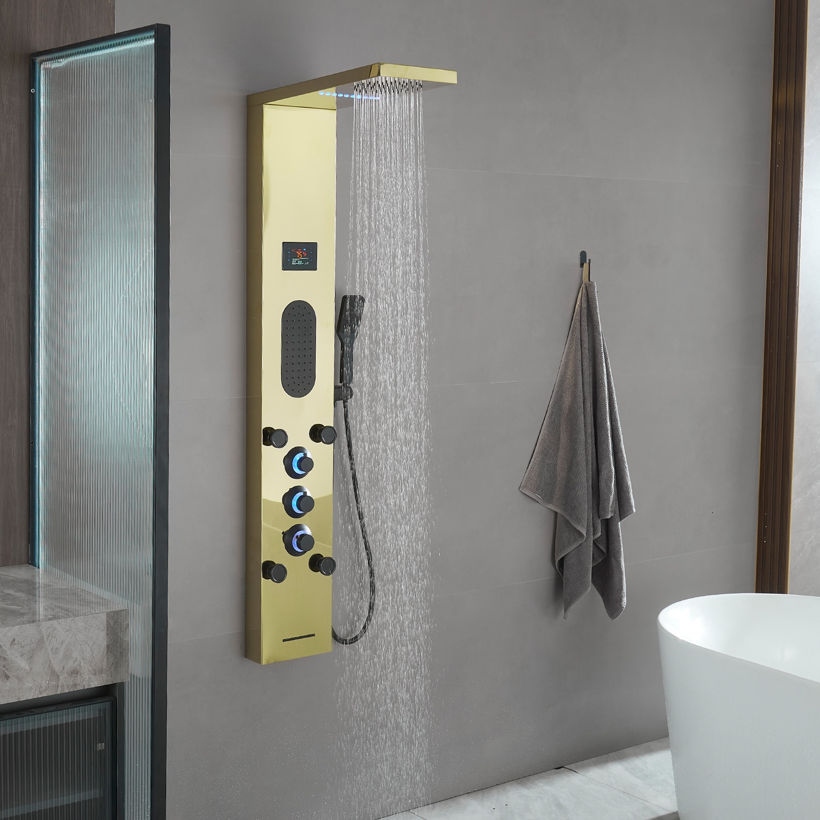 BWE YTP26-BGK Showerhead-Bar-Panels - View #6