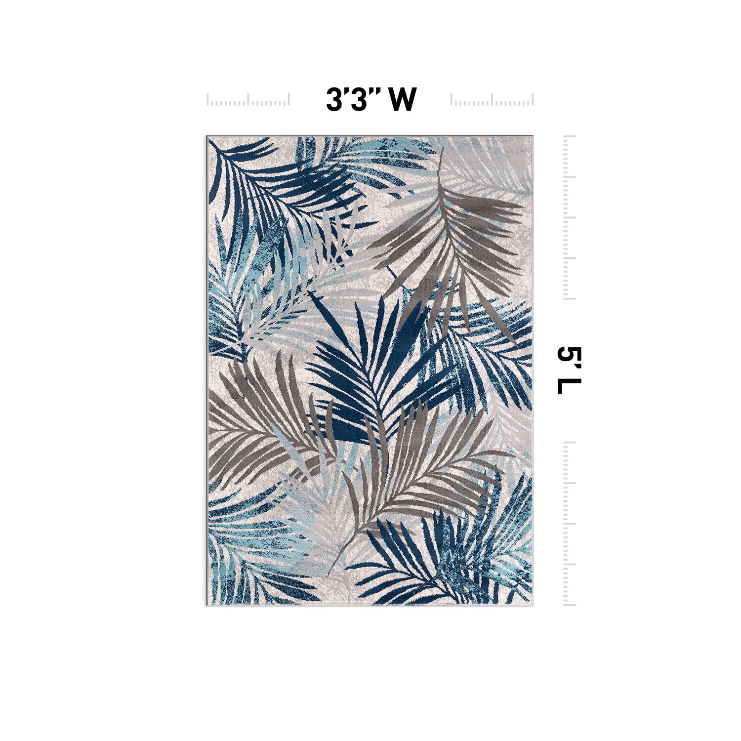 World Rug Gallery 4052BLUE3X5 rugs - View #2