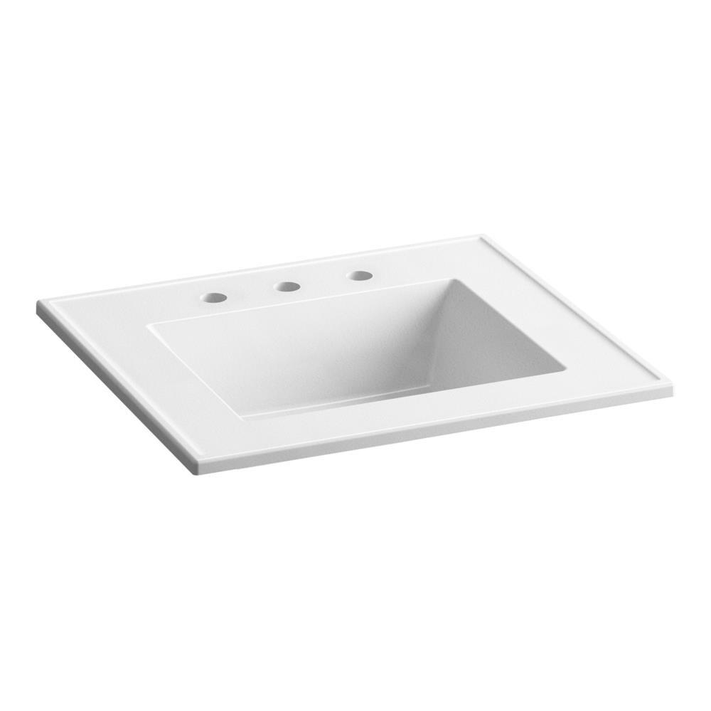 KOHLER Ceramic/Impressions 25-in White Impressions Vitreous China