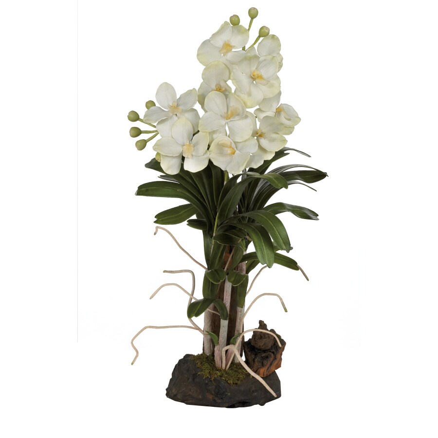 Nearly Natural 4402-CR 27-Inches White Indoor Floor Vanda Artificial flower
