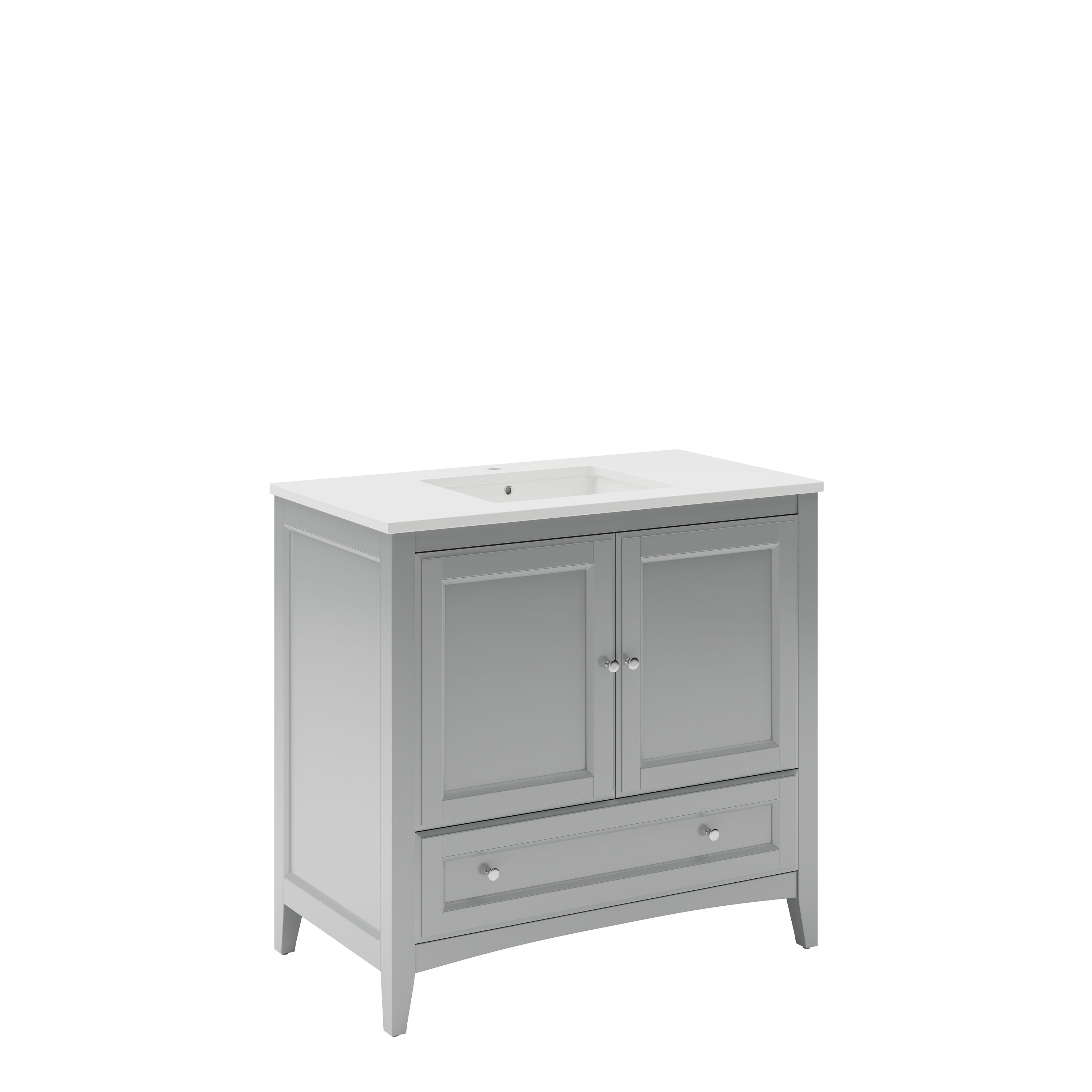 Fresca FCB2036GR-CWH-U Bath-Vanity-Combo - View #2