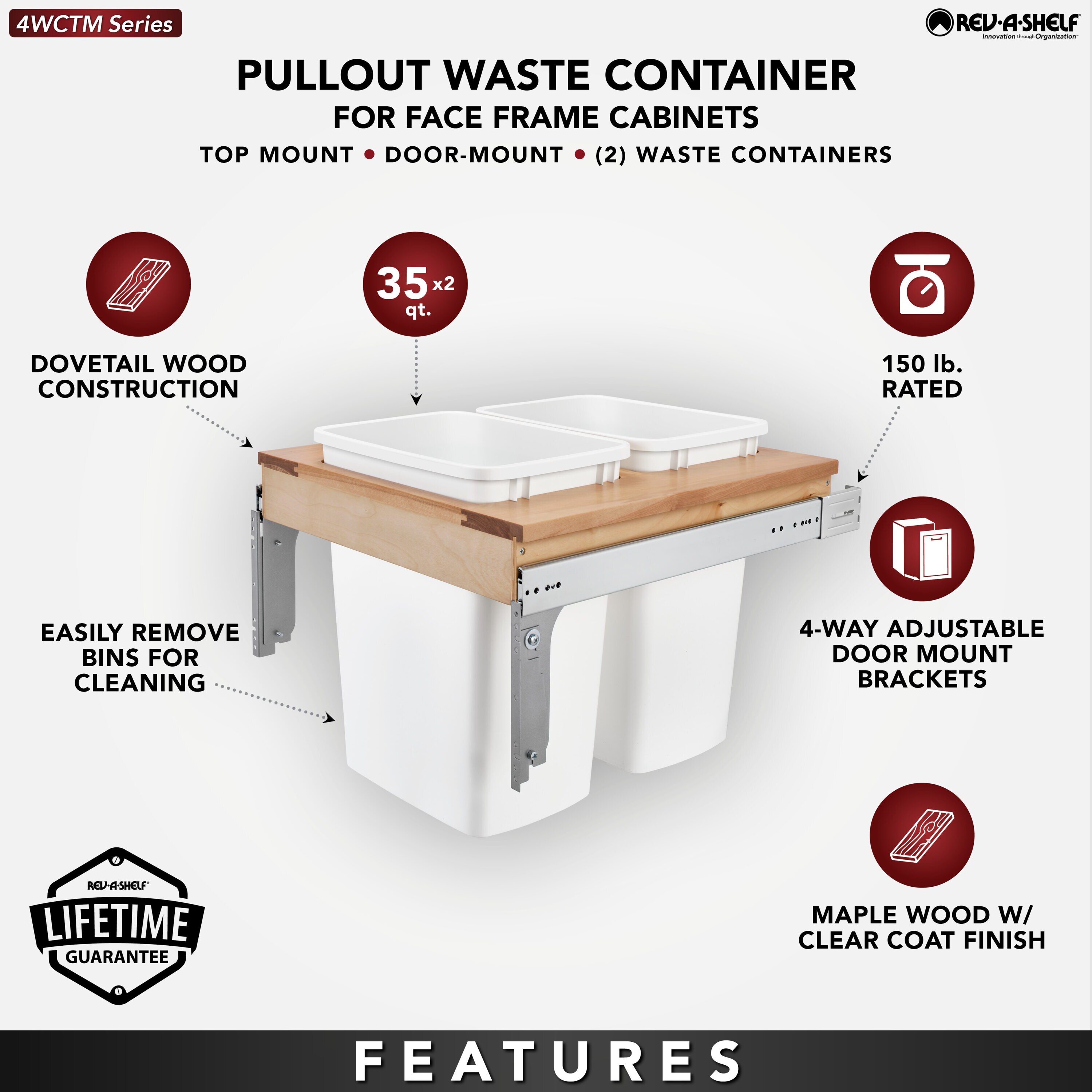 Rev-A-Shelf 239017 Pullout-Trash-Cans - View #4