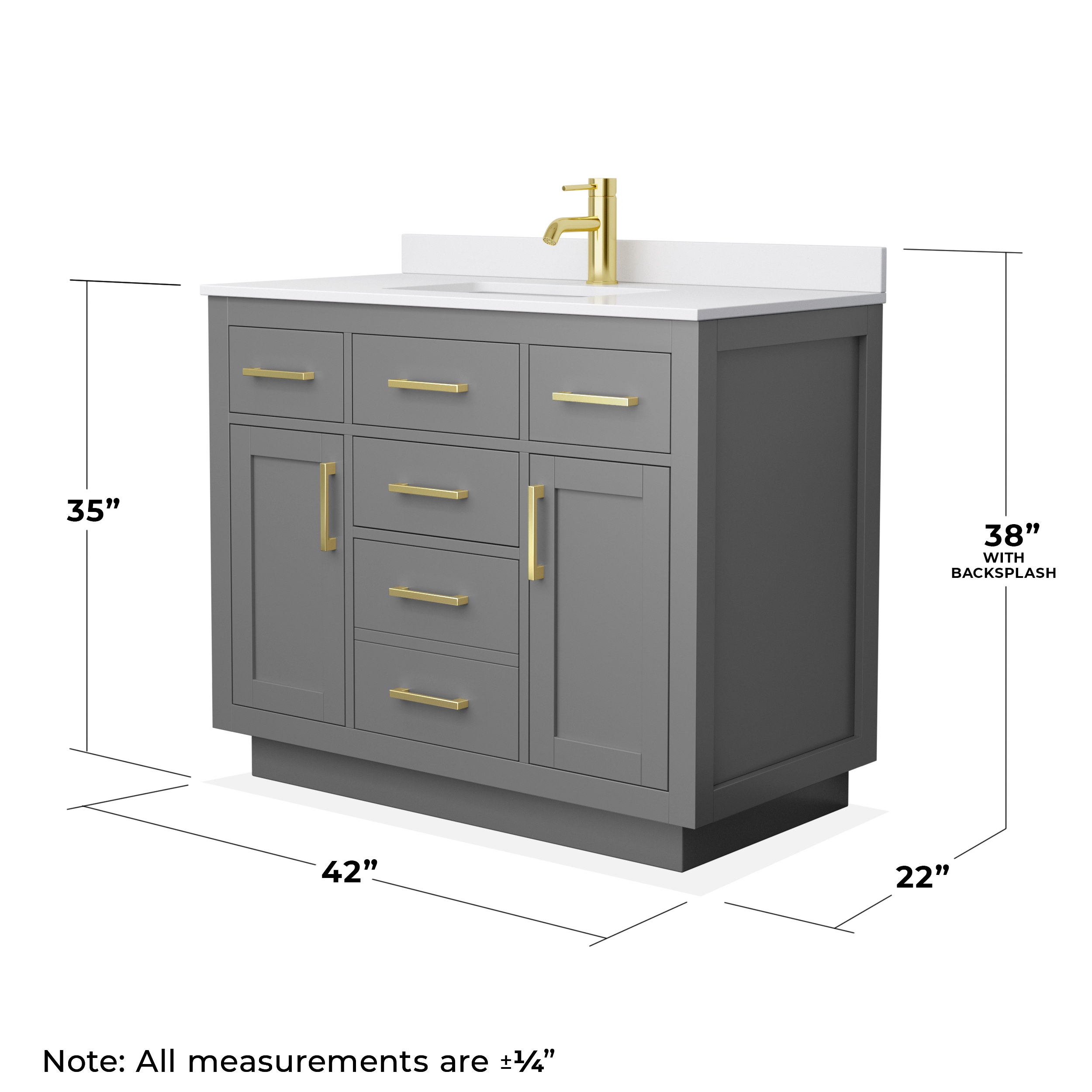 Wyndham Collection WCG262642SGGWCUNSMXX Bath-Vanity-Combo - View #4