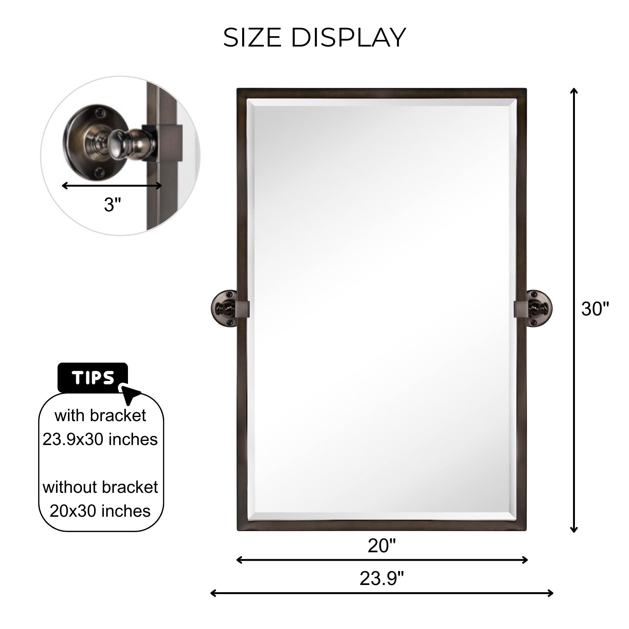 TEHOME GC-00437 Framed-Bath-Mirrors - View #5