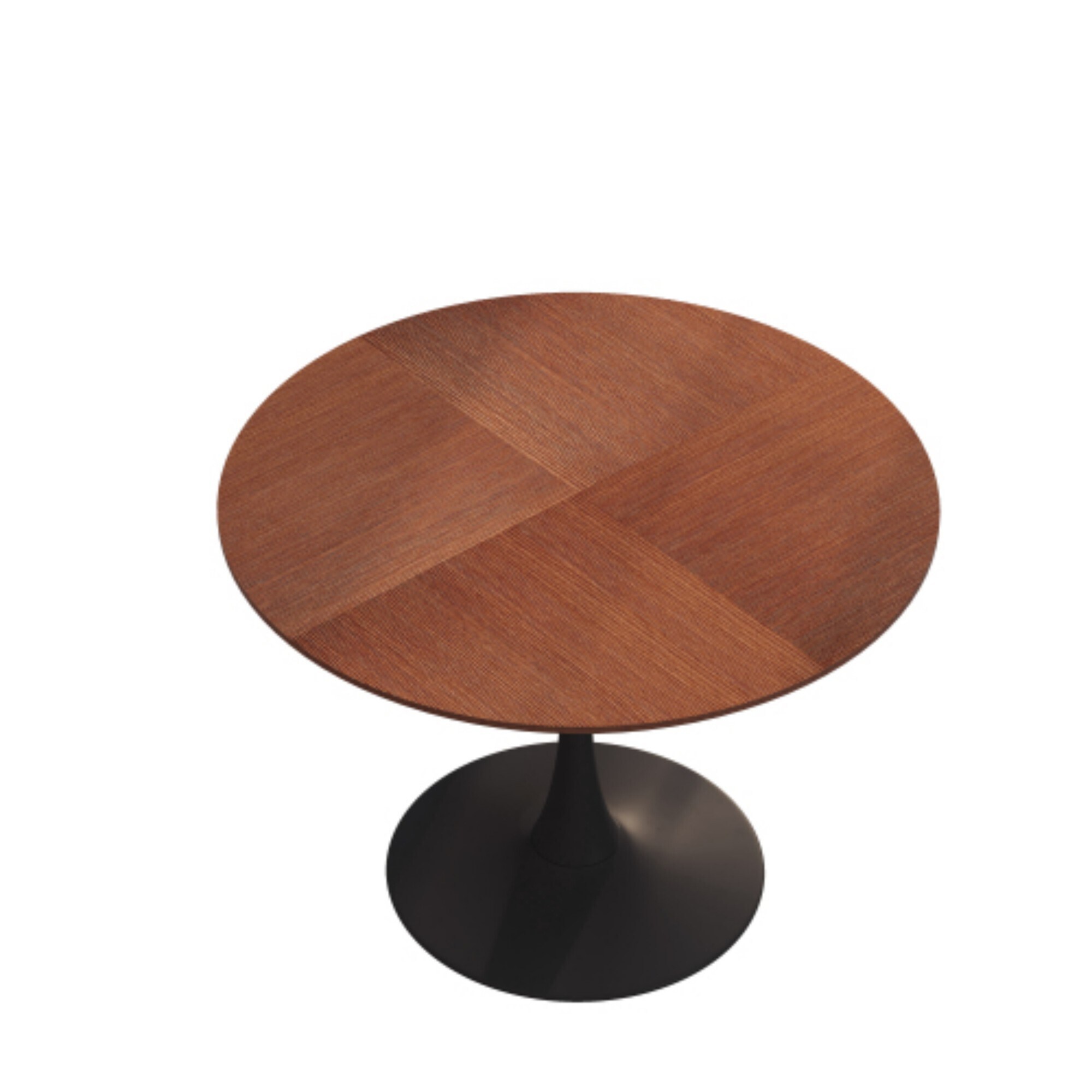 Miki Shinly SPR-9057-08MI Modern Round MDF Natural 42-in W x 29.33-in H Coffee Table