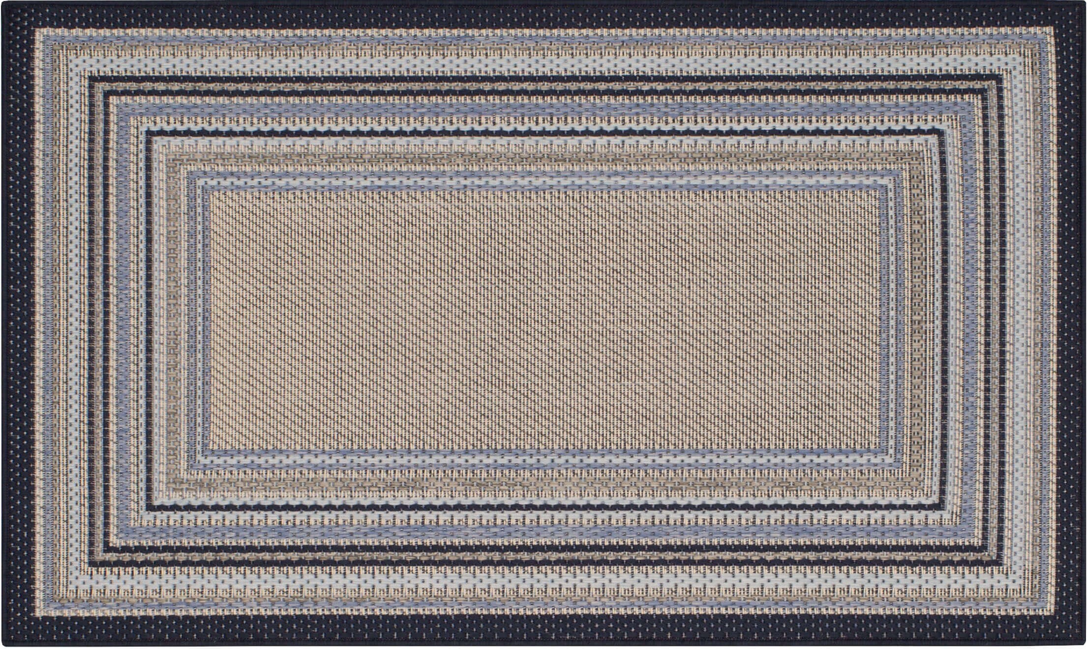 Arba Blue Indoor / Outdoor Area Rug Latitude Run Rug Size: Rectangle 3'6 x 5