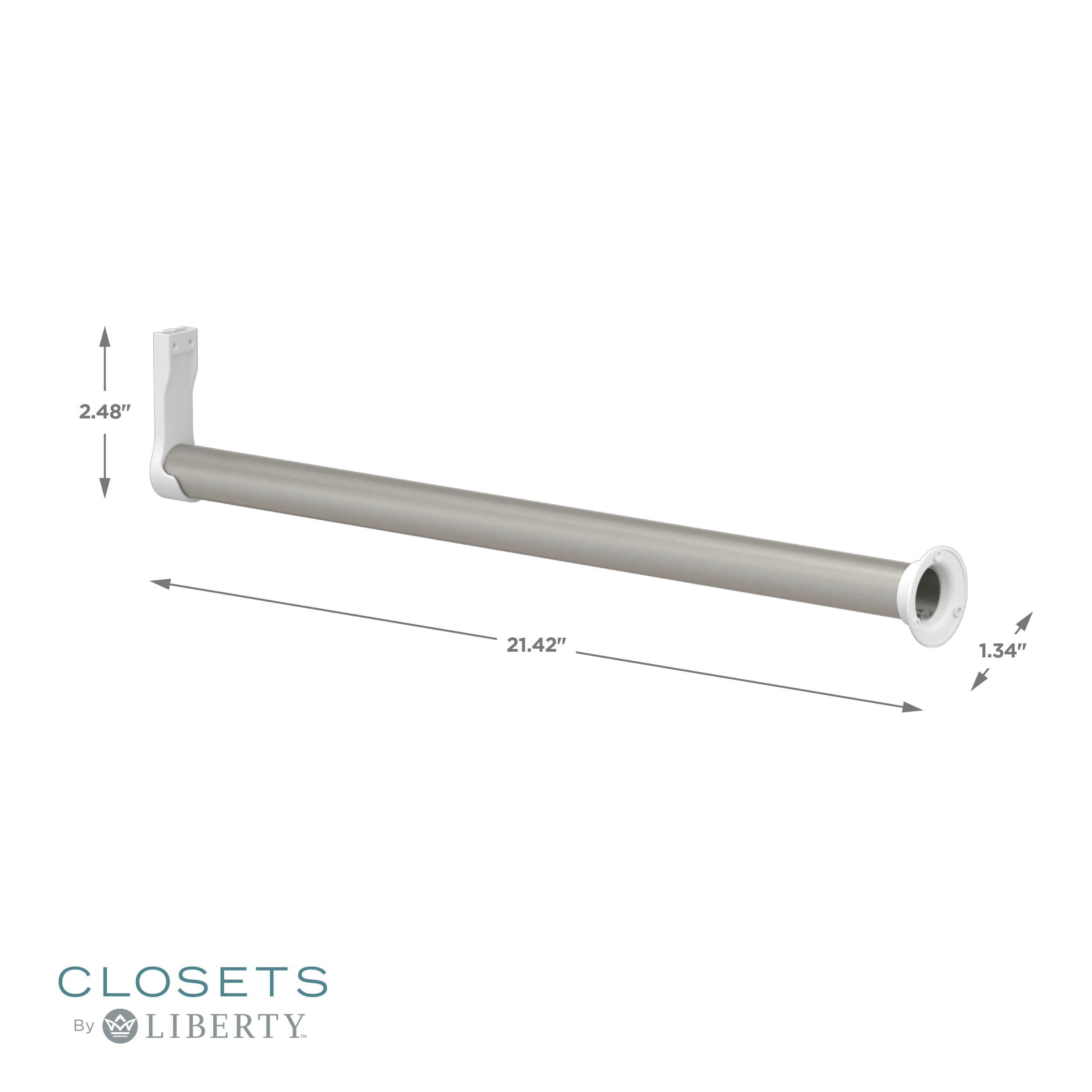 Closets by Liberty HS0100W-RW-24 Closet-Rods - View #4