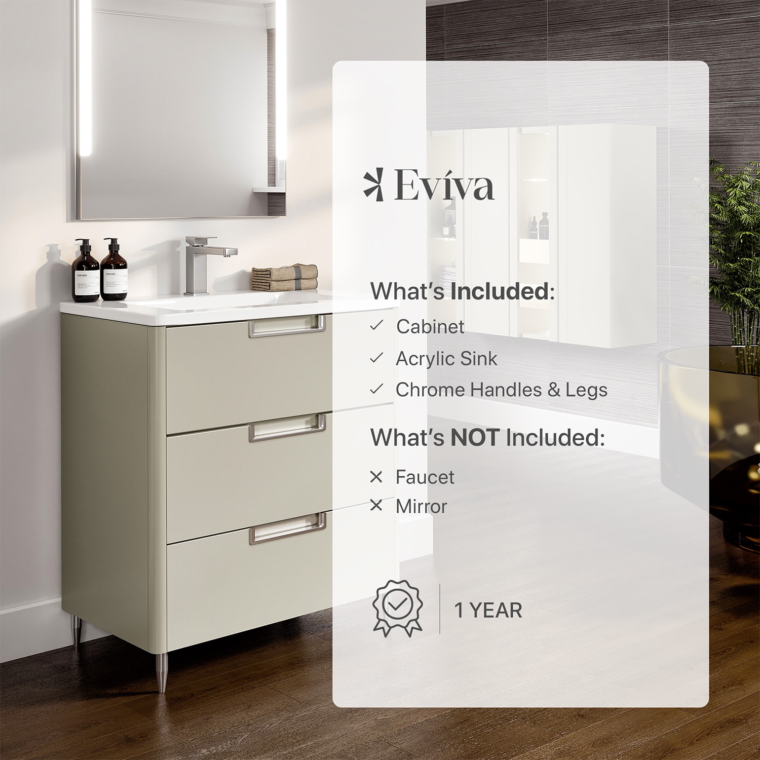 Eviva EVVN74-32GR Bath-Vanity-Combo - View #7