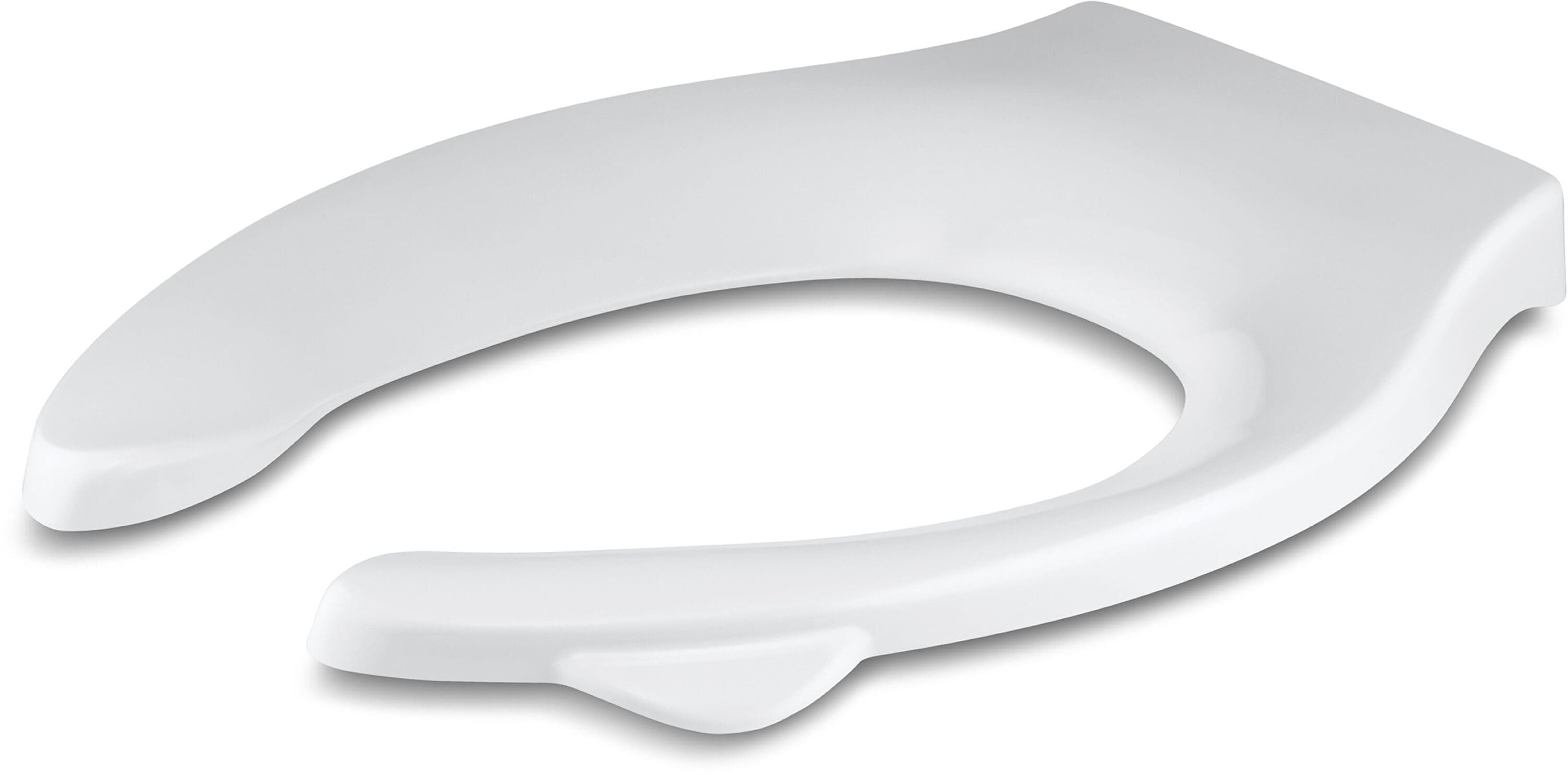 KOHLER 29177-GC-0 Stronghold Quiet-Close Plastic White Elongated Soft Close Toilet Seat