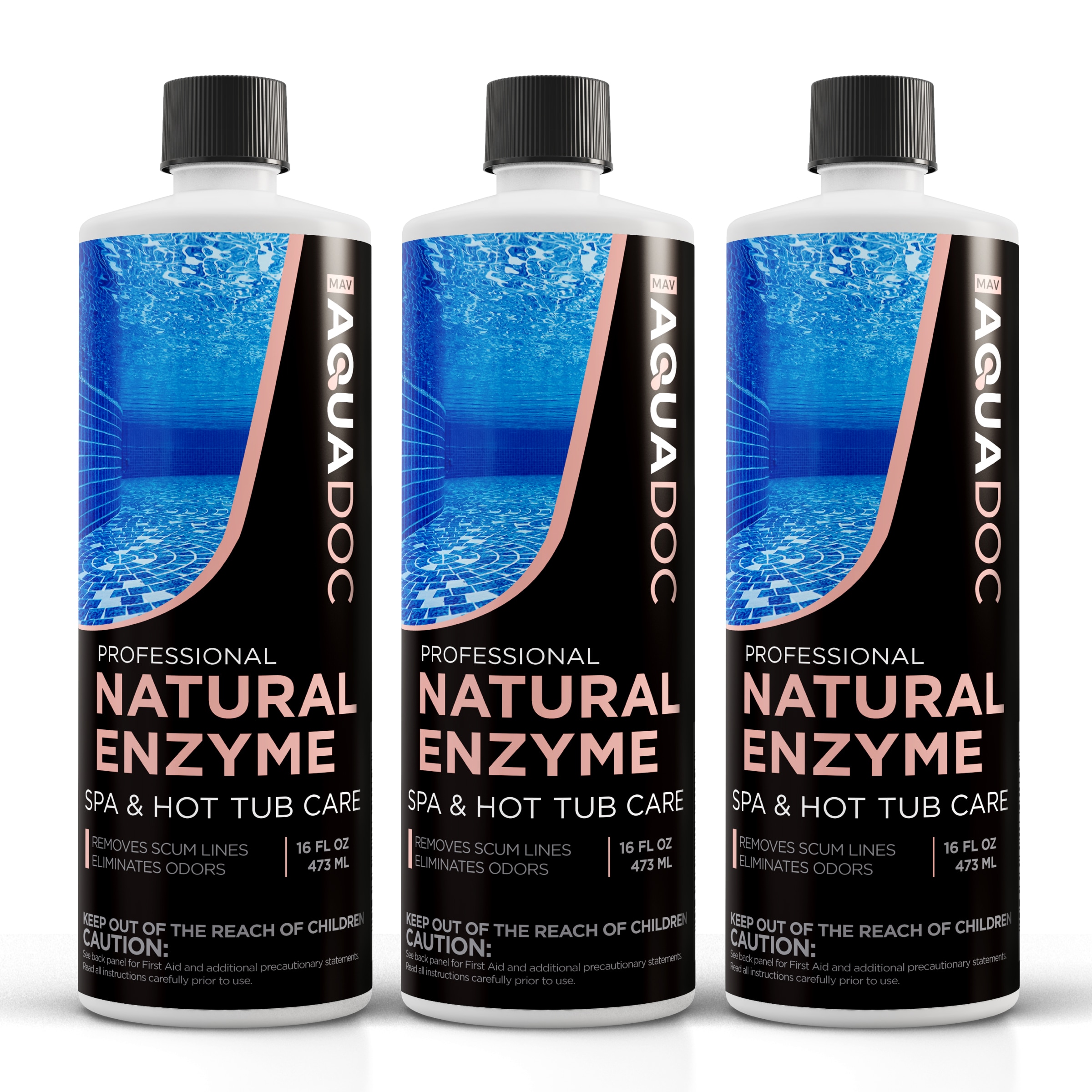MAV AquaDoc AQUAENZYME-3 16 Ounce(s) Low Odor Spa Enzyme Spa Stablizer
