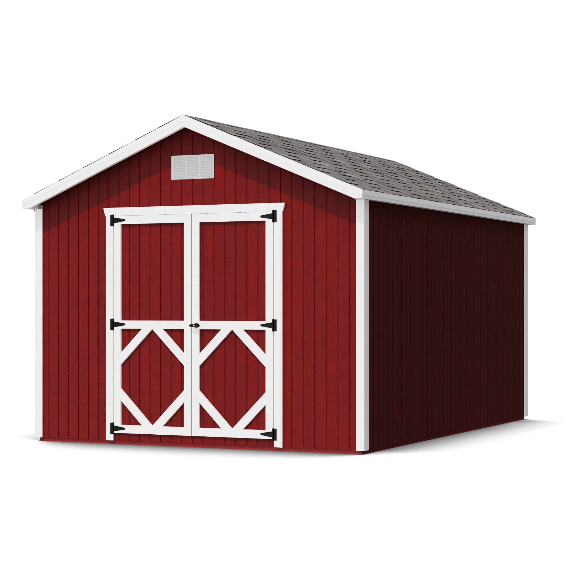 Little Cottage Co 10X14 CGS-PC-FK Classic Gable 10-ft x 14-ft Gable Style Wood Outdoor Storage Shed with 2 Doors