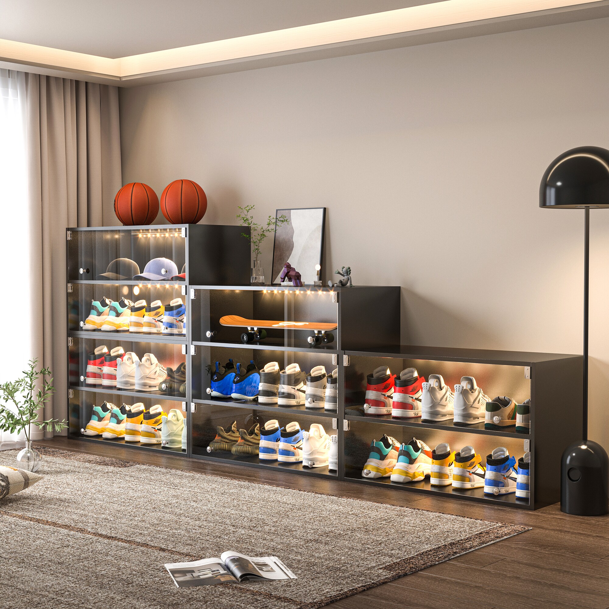 SINOFURN SYC080011BK Shoe-Racks - View #8