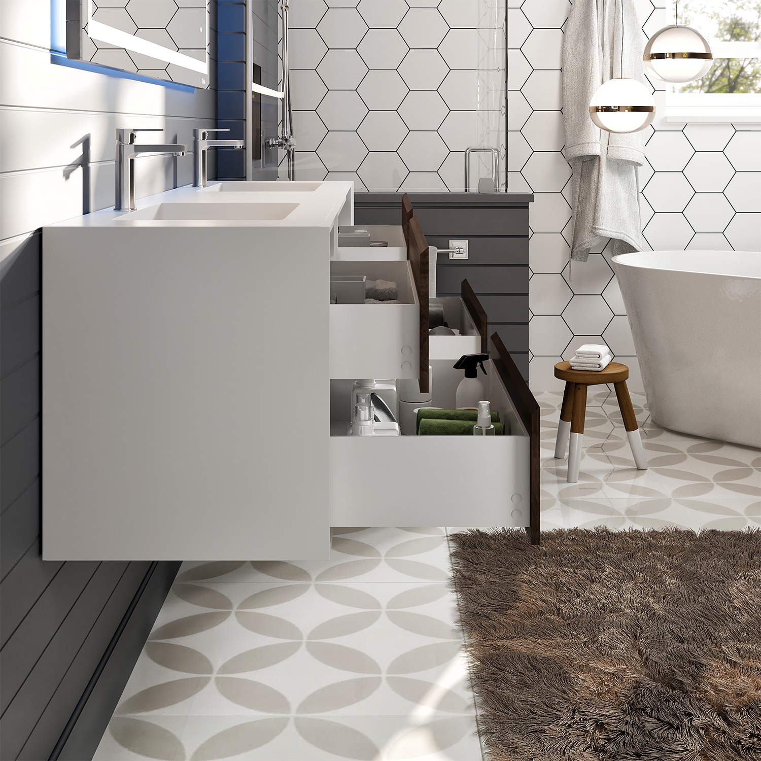 Eviva EVVN777-75GOK-WH Bath-Vanity-Combo - View #5