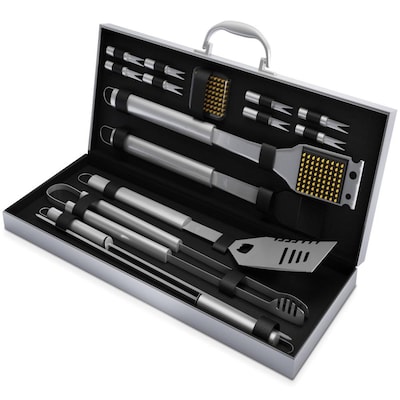 Set of 4 BBQ Cooking Utensils in a handy Carry Bag 