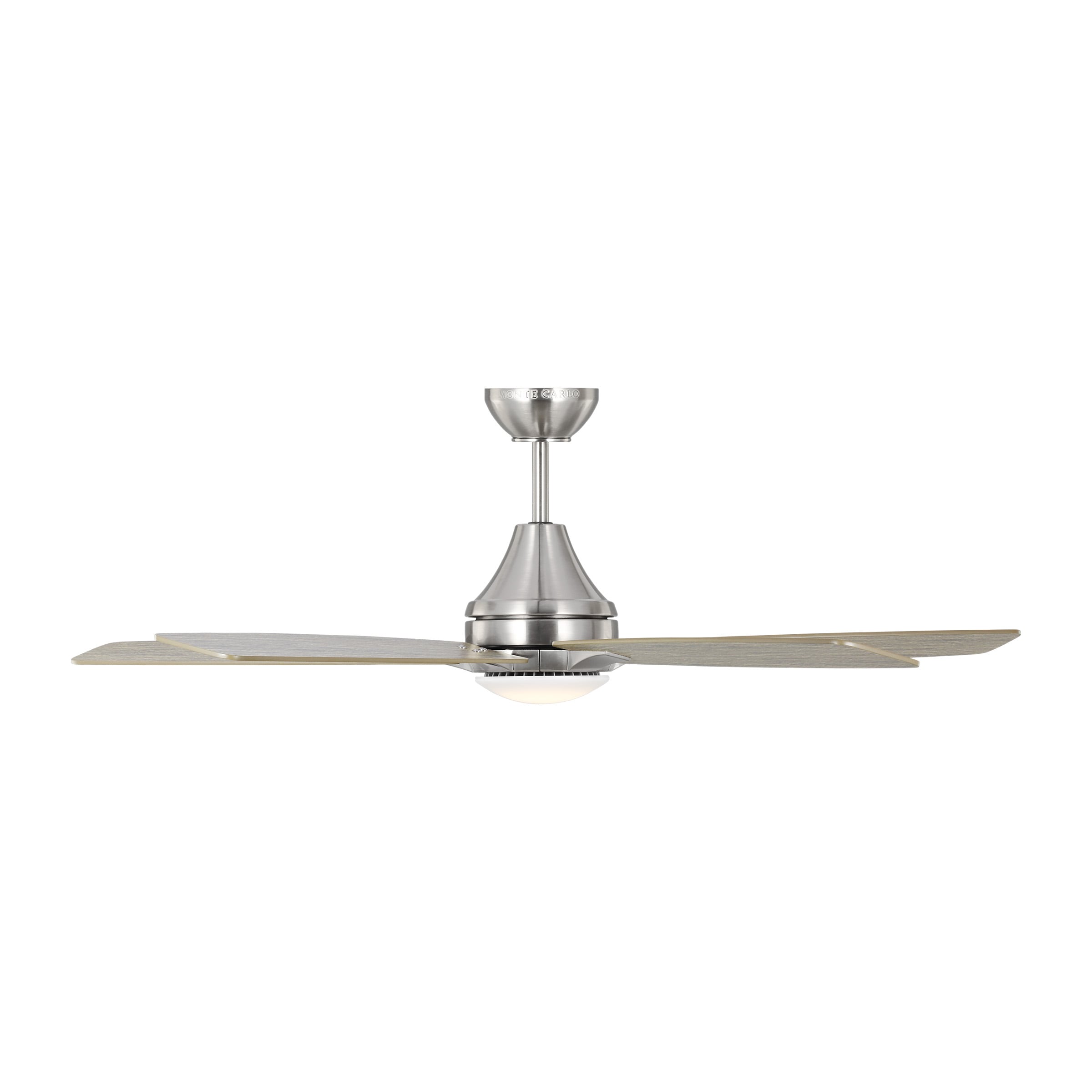 Generation Lighting Lowden 52-in Brushed Steel with Light Grey ...